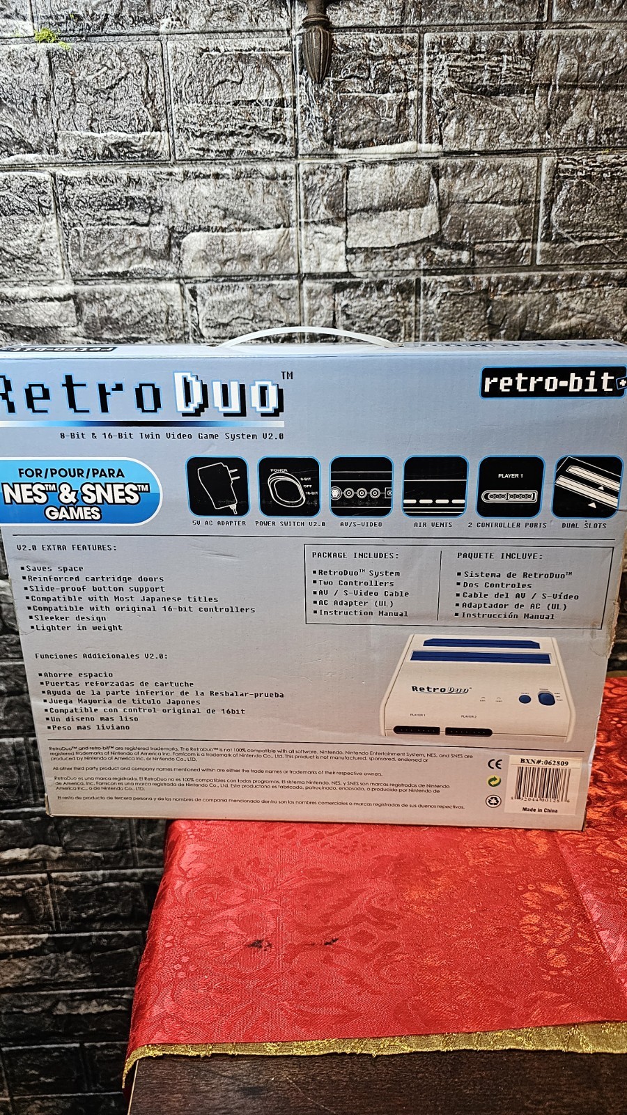 Retro-Bit Retro Duo V2.0 2 in 1 Console System For NES/SNES Games – CLEAN/WORKS
