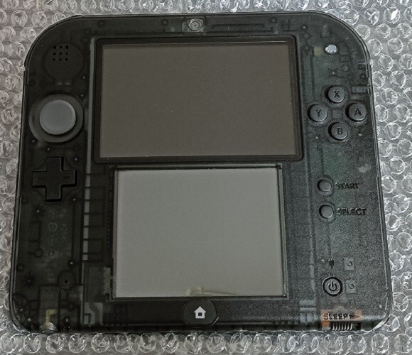 Nintendo 2DS Clear Black Console only testef Japanese ver from Japan