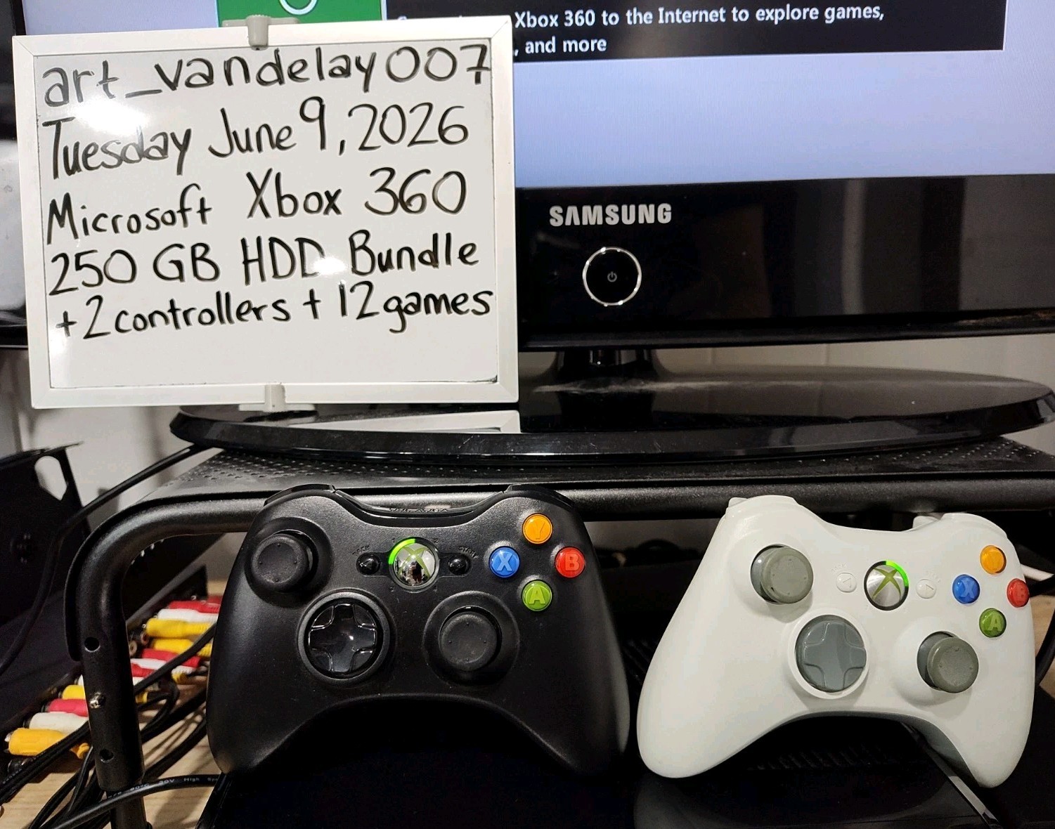 Microsoft Xbox 360 S Console 250GB HDD Bundle + 12 Games + 2 Controllers Tested!