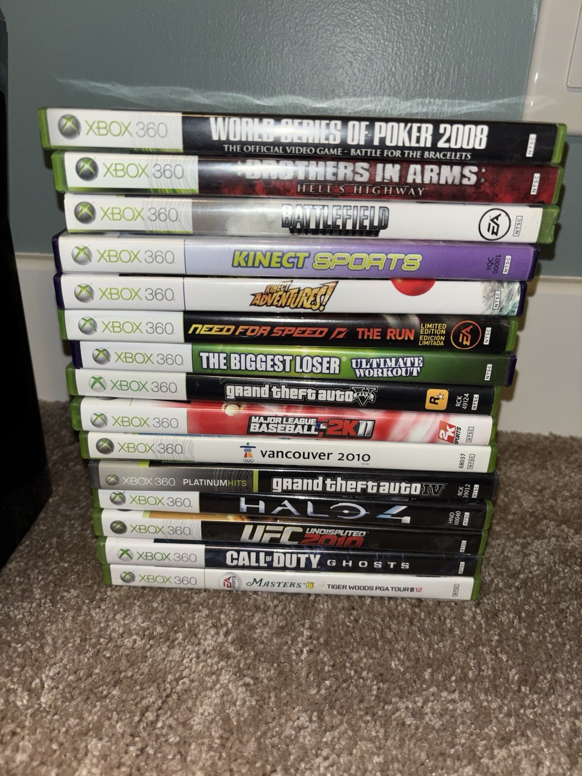 Xbox 360 With 15 Games NO Kinect