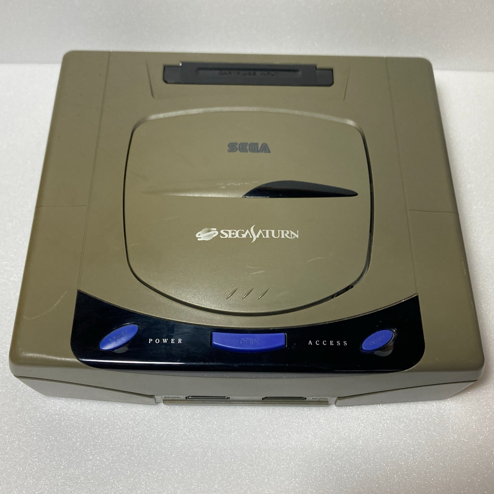 SEGA Saturn Console Gray HST-3210 w/ Controller, Cables & Virtua Fighter2 Tested