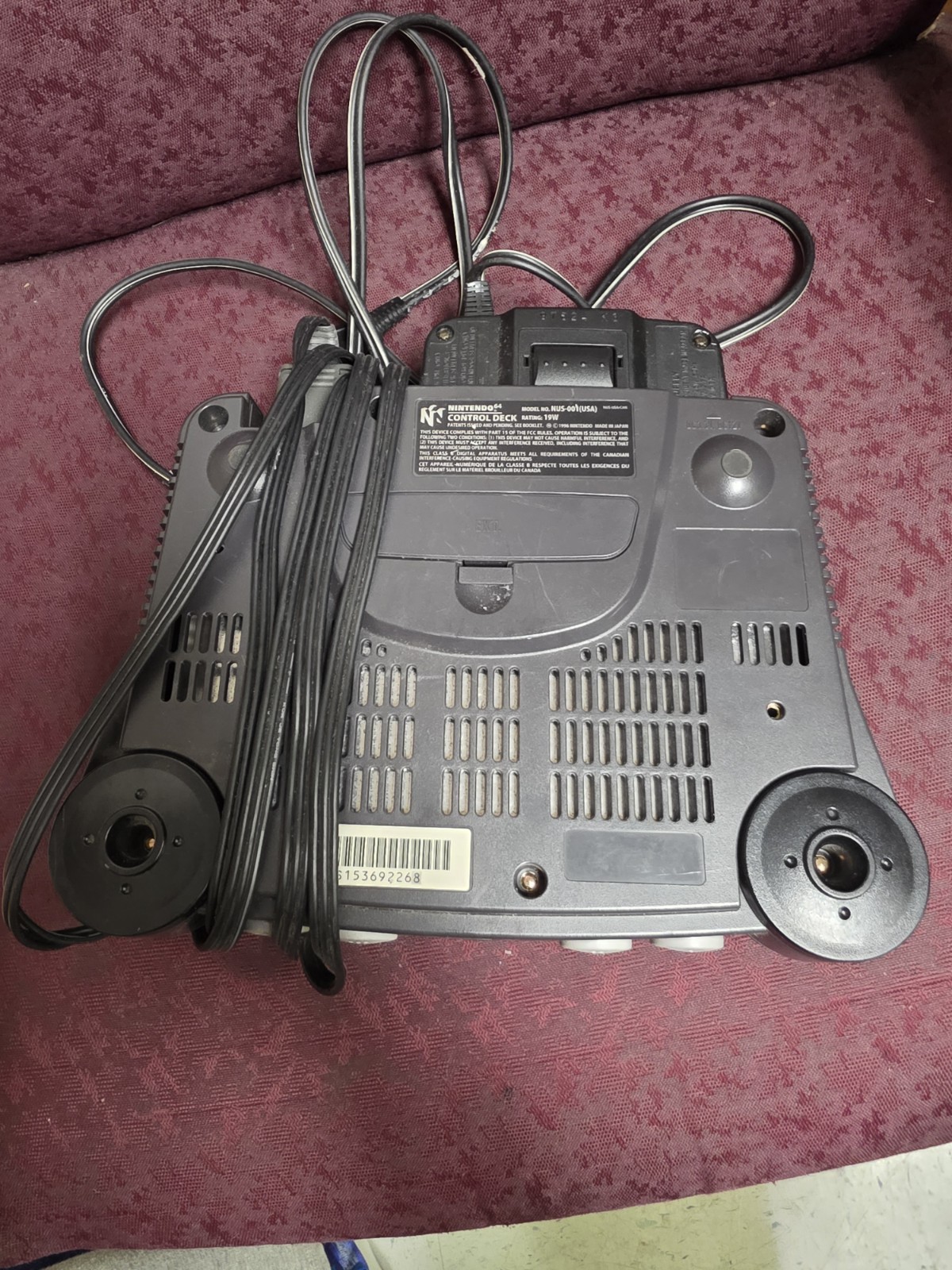 Nintendo 64 N64 Console Tested W/ Expansion Pak/Controller/2 Games