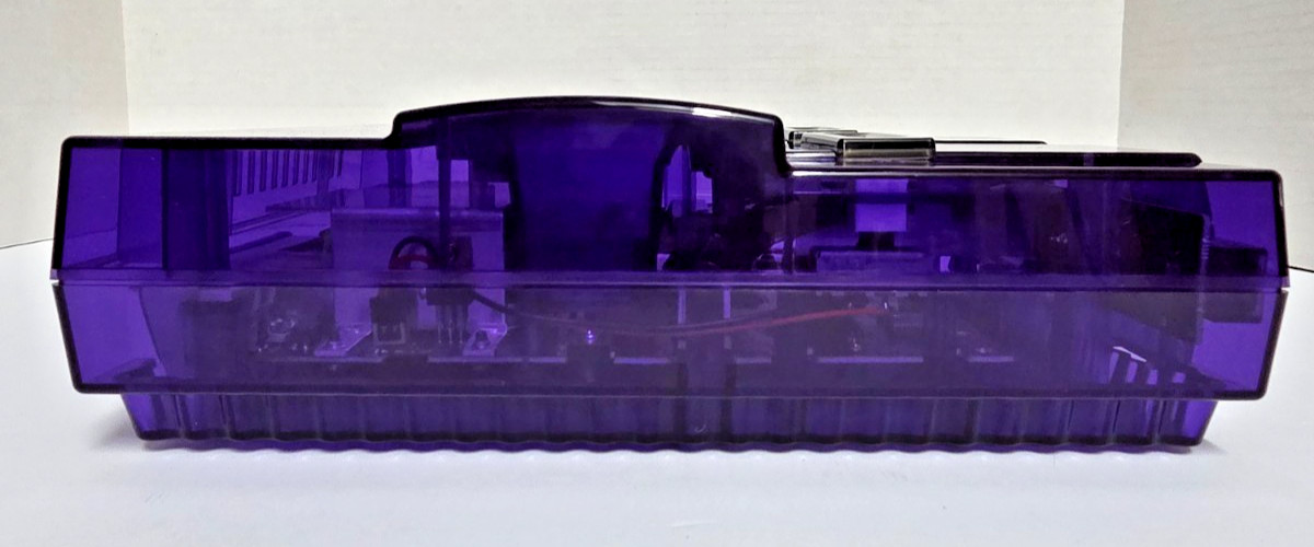 Custom Super Nintendo Transparent Purple/Smoke UPGRADED Triad Power Suppy