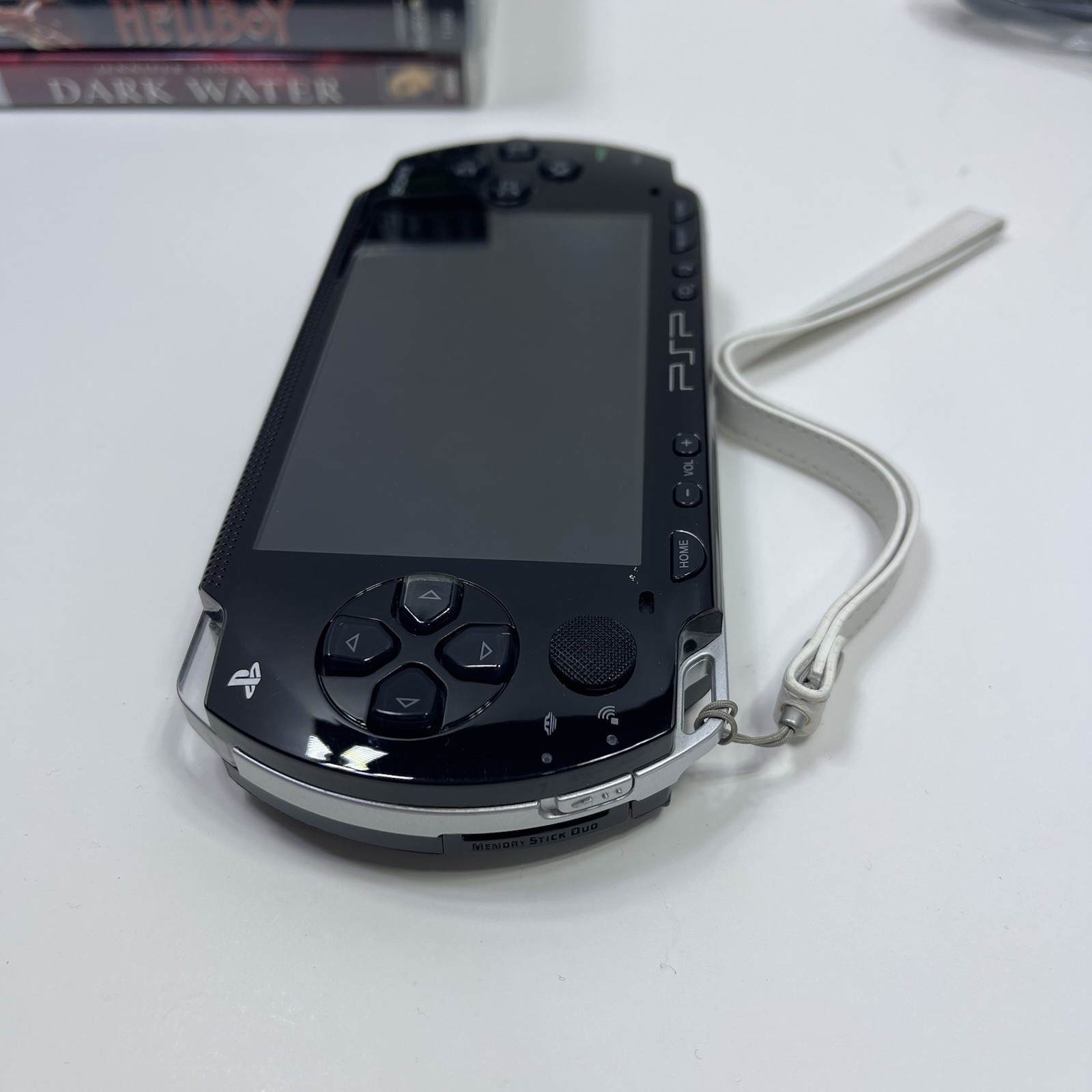 Sony PSP-1001 Lot Black Handheld Console W/ Games Memory Stick Charger & Manual