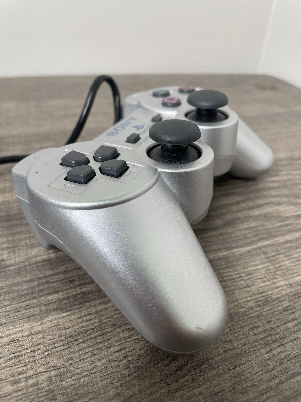 Sony PlayStation 2 PS2 Slim Console Silver With Matching Two Controllers