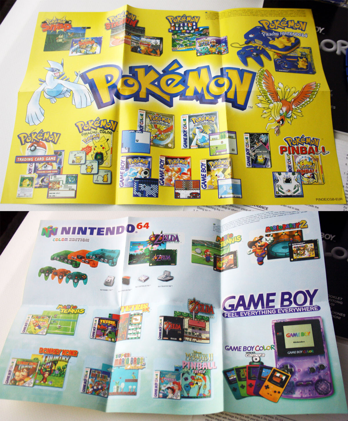 2001 NINTENDO GAME BOY COLOR POKEMON SPECIAL EDITION CONSOLE OLD STORE FIND !