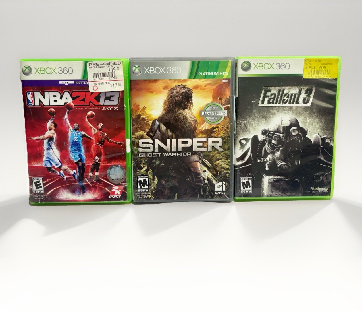 Microsoft Xbox 360 S 4GB Console In Box Matte Black 3 Games Bundle