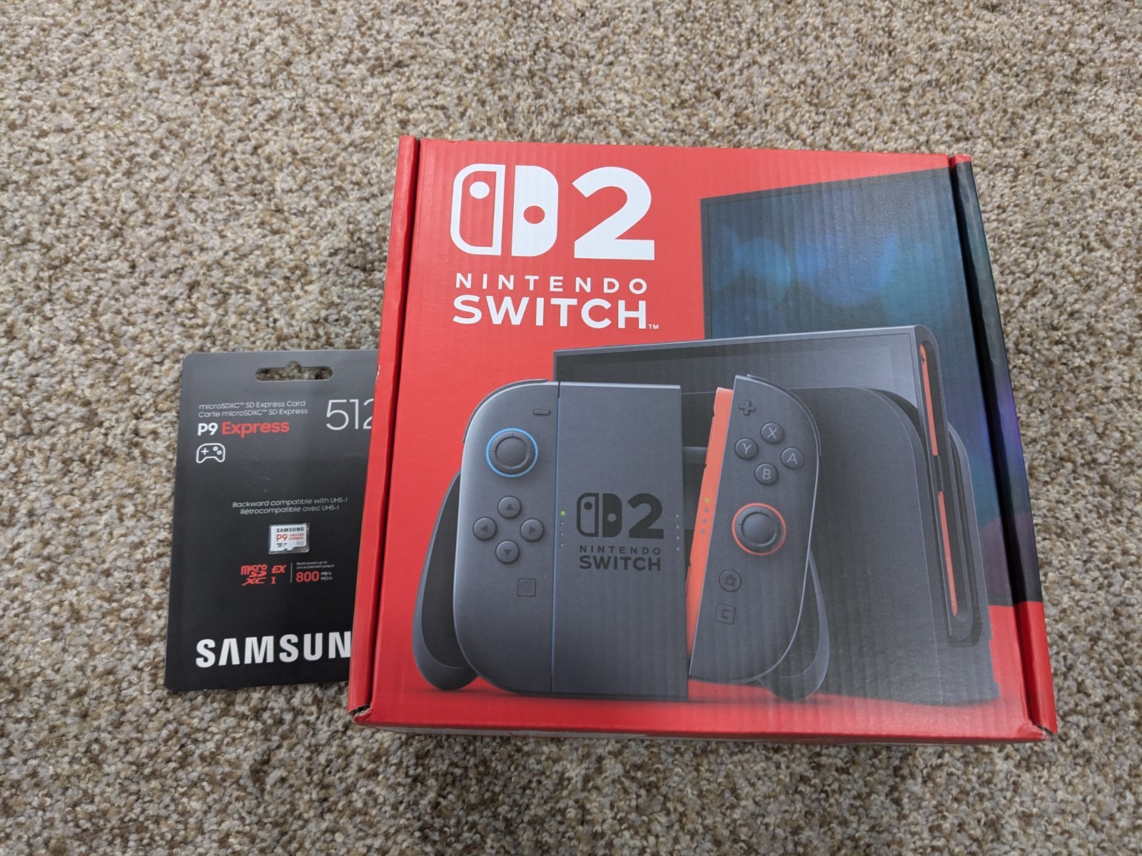 Nintendo Switch 2 & 512GB Samsung SD Express card