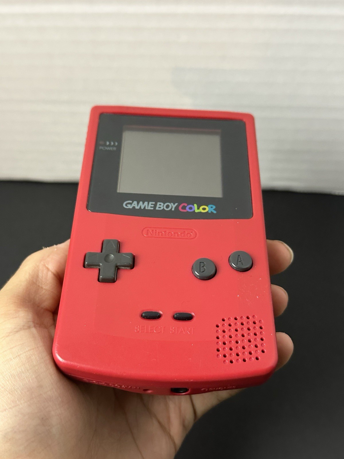 Nintendo GameBoy Color GBC Berry Red Handheld System Console CGB-001 Tested