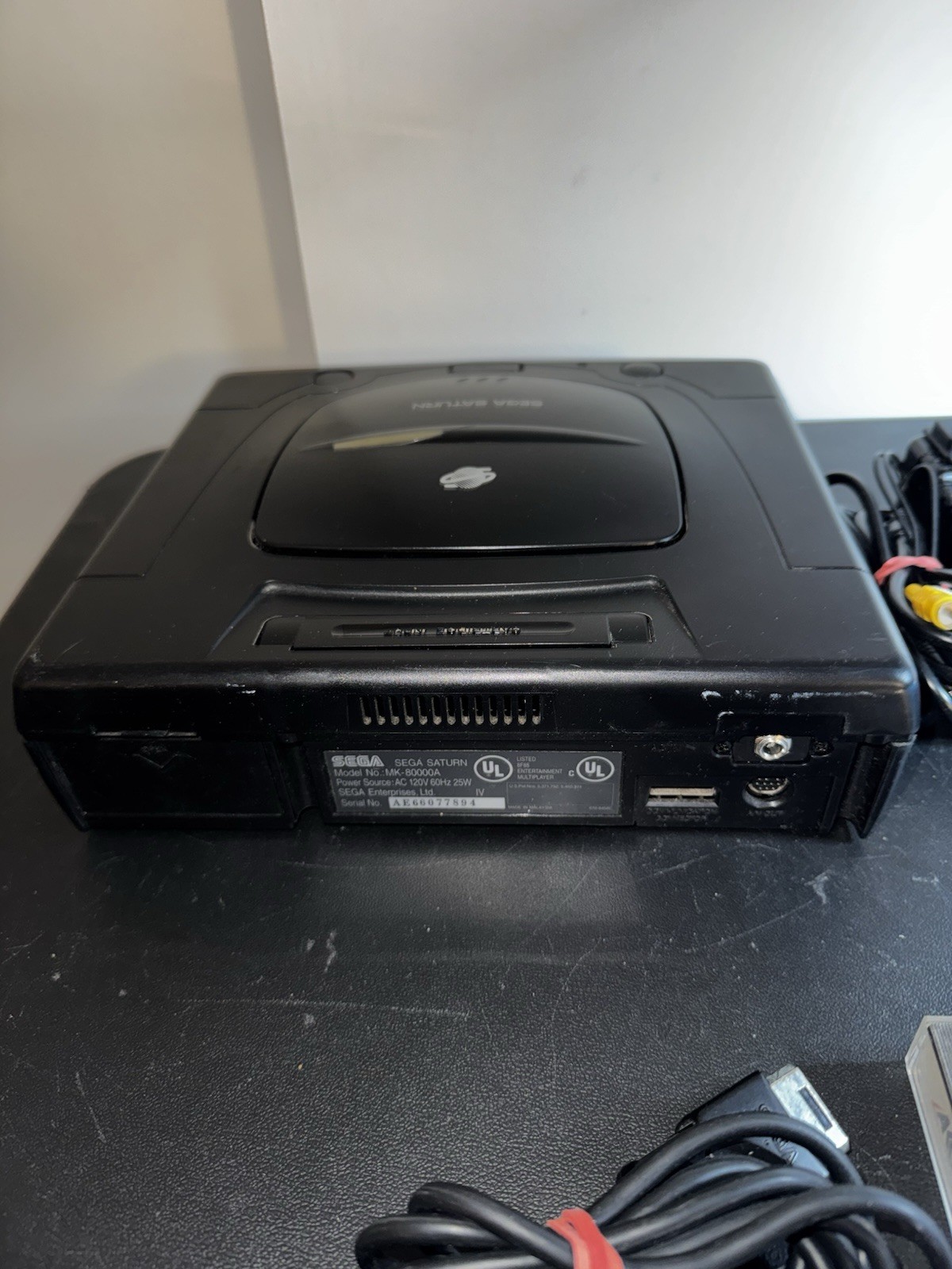 Sega Saturn Model 2 Console W/ Controller Cables Impact Racing Game Works Great!