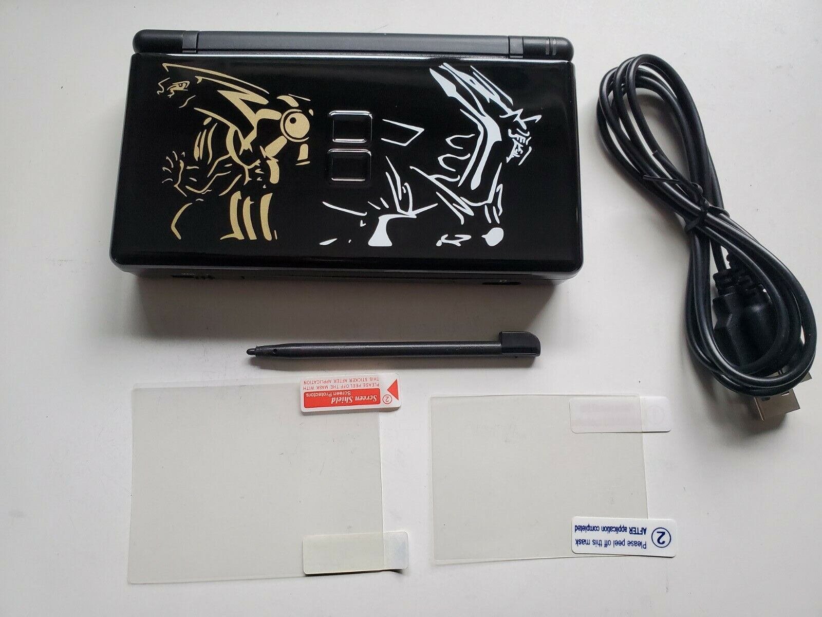 Pokemon Black Nintendo DS Lite Console System Play DS/DSL/DSi/GBA Games