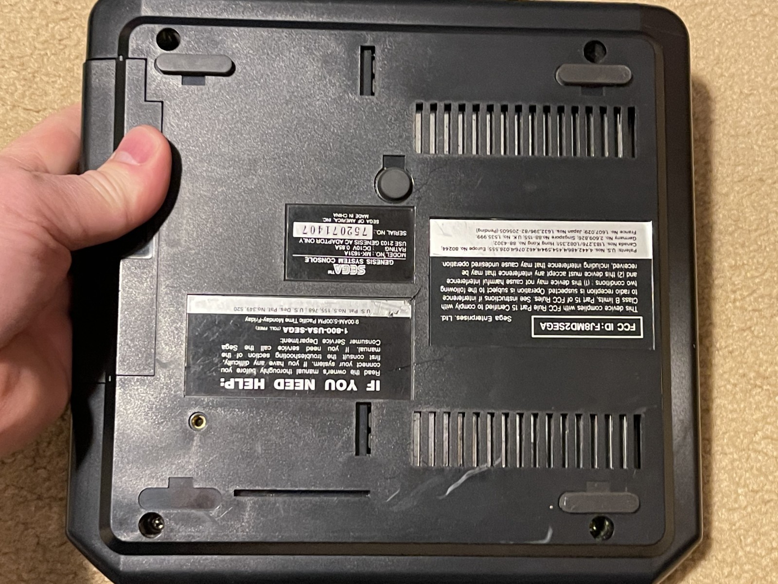 SEGA genesis model 2 console only (MK-1631A) – Tested/works!