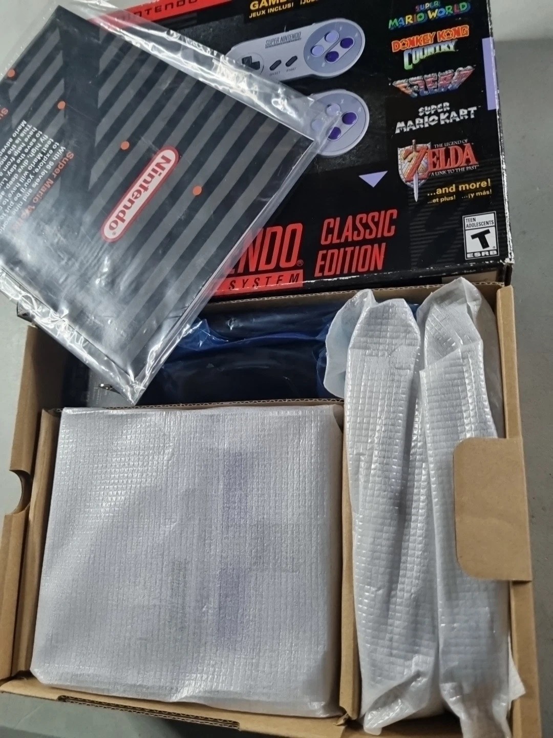 Authentic SNES Super Nintendo Classic Mini Clv-201 Entertainment System 21 Games