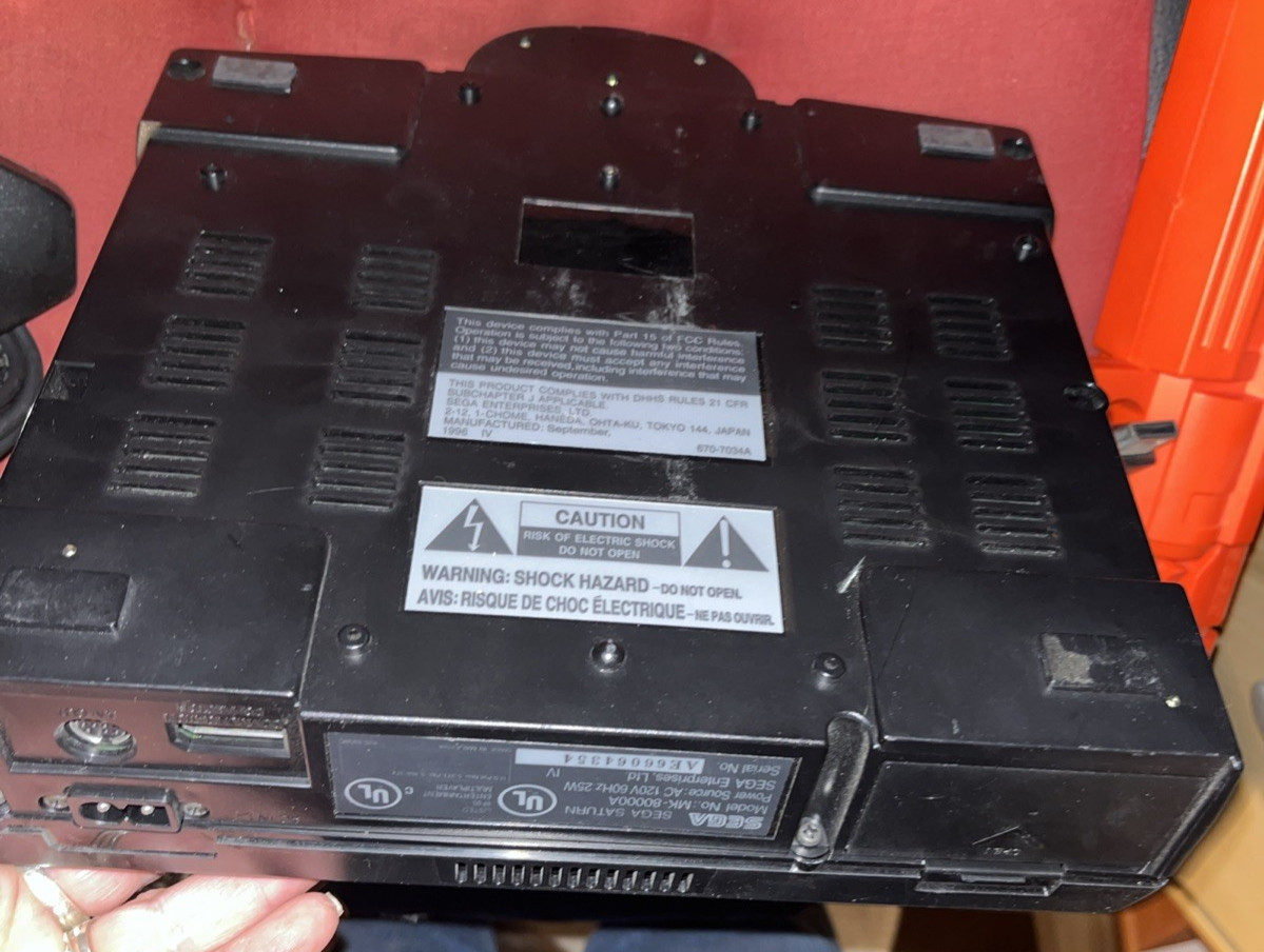 Sega Saturn MK-80000A, Controller, Not For Resale Games & Arcade Gun – TESTED
