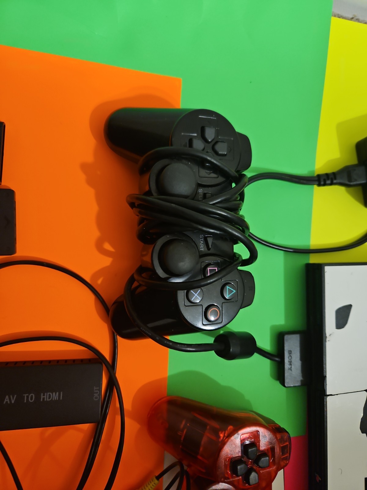 PS2 Slim Bundle*Console, Cords, 2 Controllers, 256MB Mem Card +++ TESTED