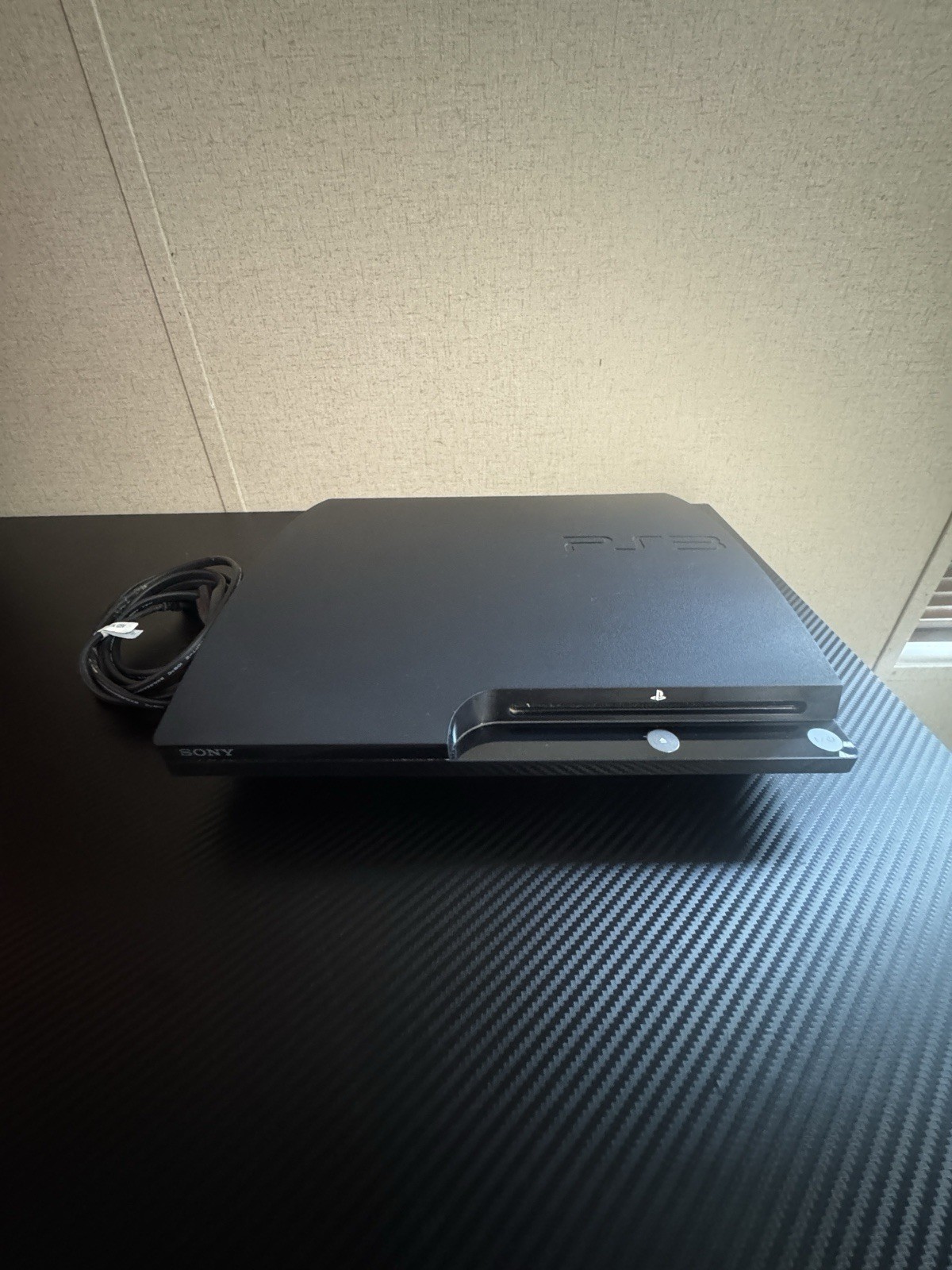 Sony PlayStation 3 PS3 Slim 120GB Charcoal Black Console CECH-2001A Working Read