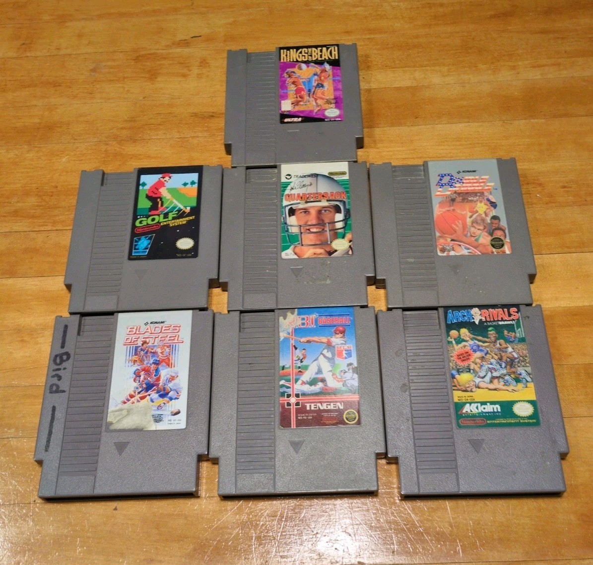 NES NES-001 Console Tested Bundle, OEM Cords Plus 7 Games 1 Controllers