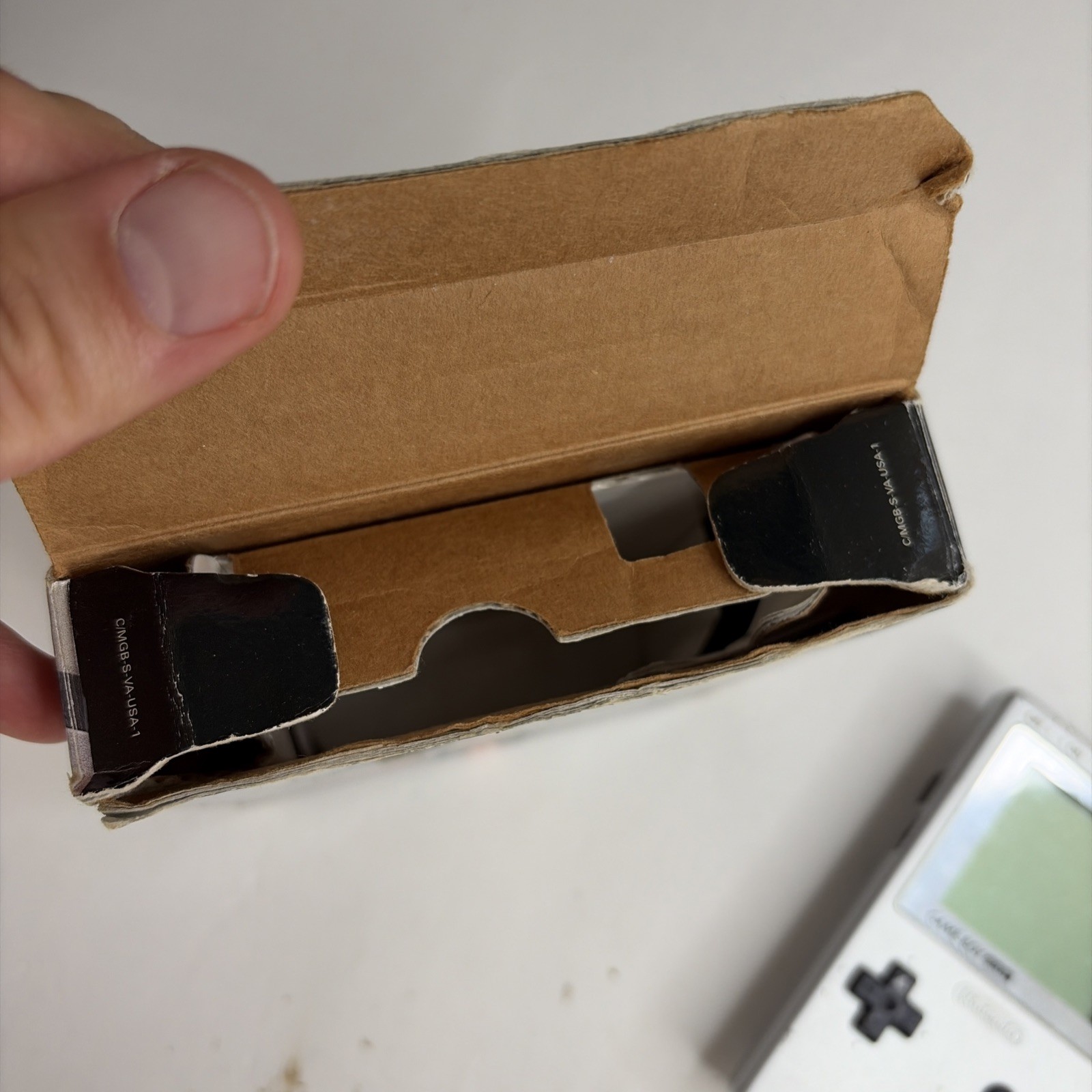 Parts Repair Nintendo Game Boy Pocket Silver Handheld MGB-001 Complete Box CIB