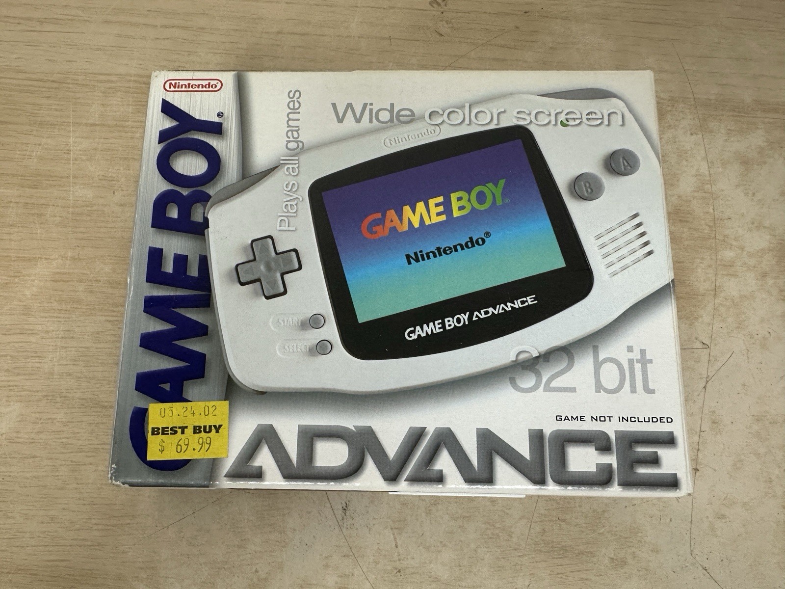 Nintendo Game Boy Advance AGB-001 Arctic White GBA Complete in Box CIB – WORKS!