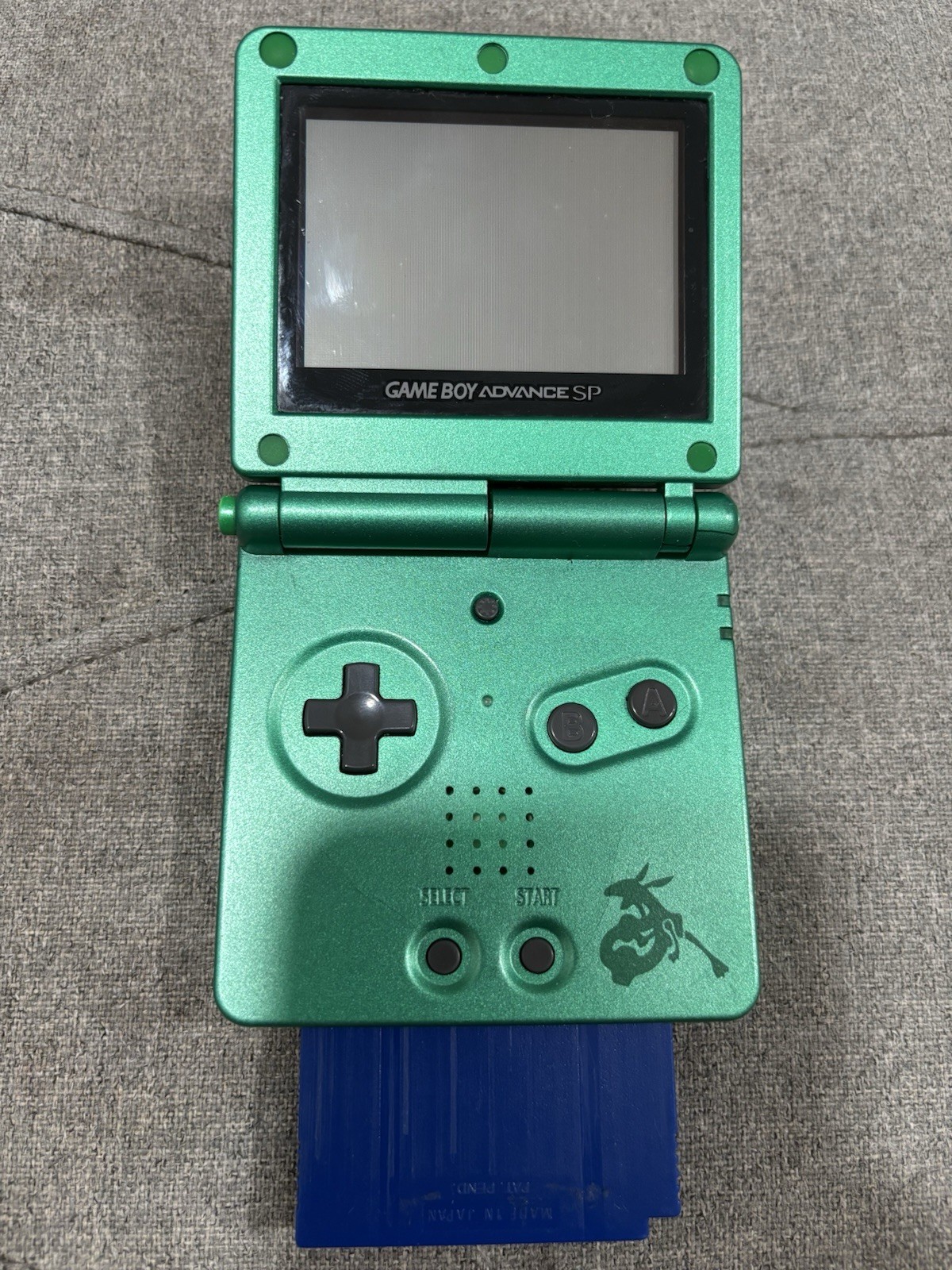Nintendo Game Boy Advance SP AGS-001 Green Backlit NTSC-J Headphone Jack