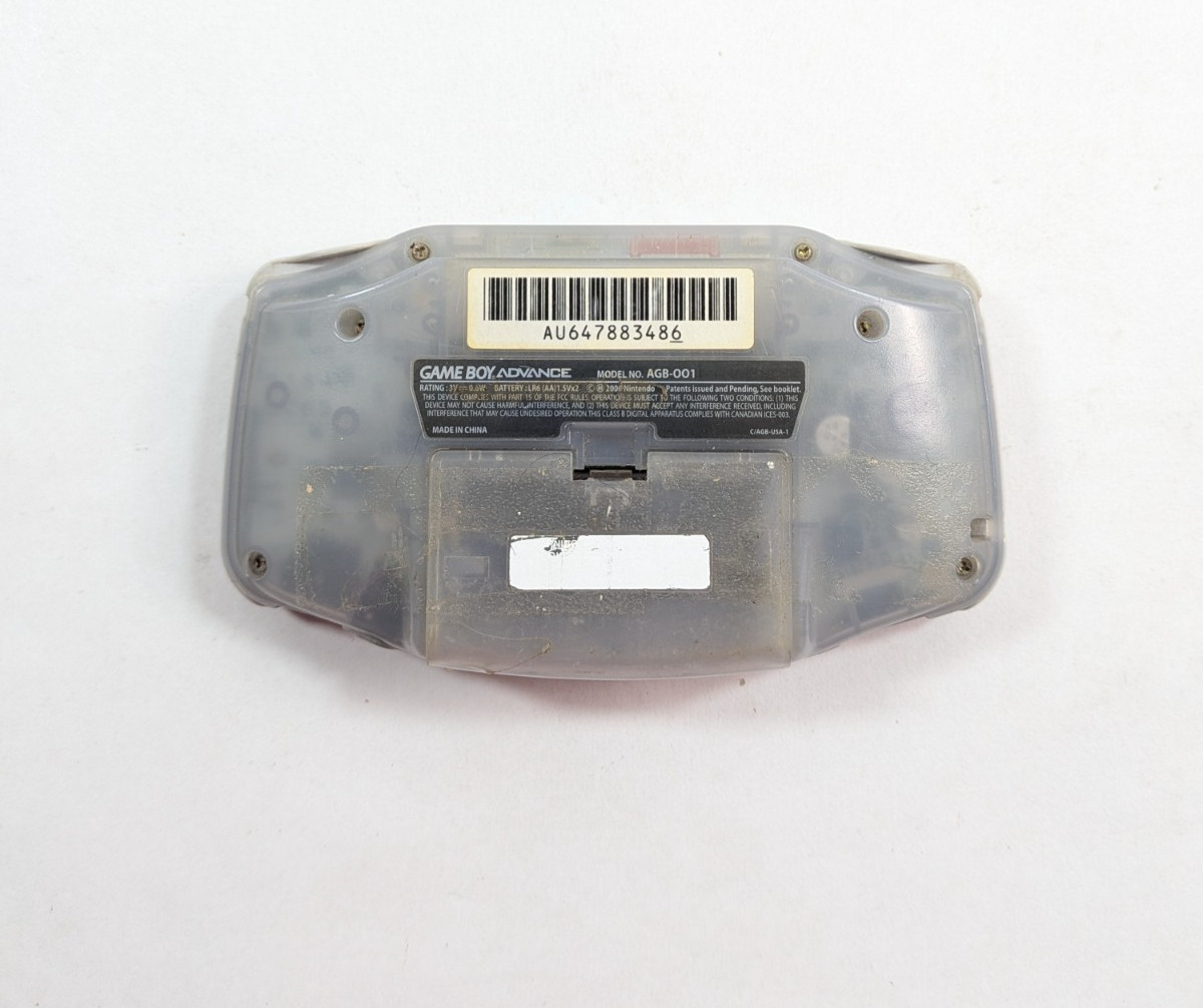 Nintendo Game Boy Advance AGB-001 Clear Glacier Tested