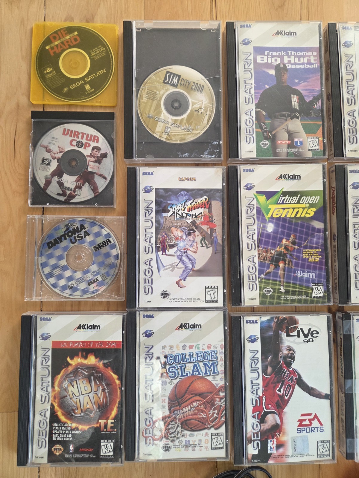 SEGA Saturn Home Console LOT with 18 Games 2 Controllers & MORE!!!