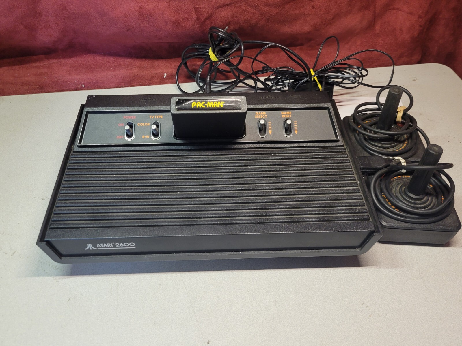 Atari 2600 Darth Vader Black Game Console Bundle w/ pac-man Video Game System