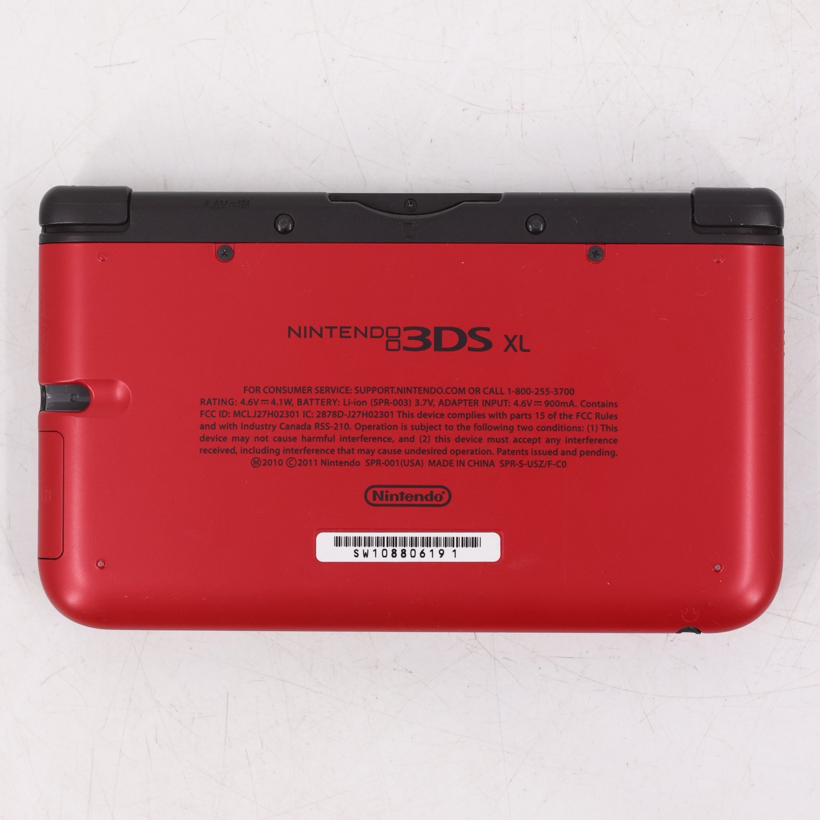 Nintendo 3DS XL Red/Black Console Bundle 6 Games