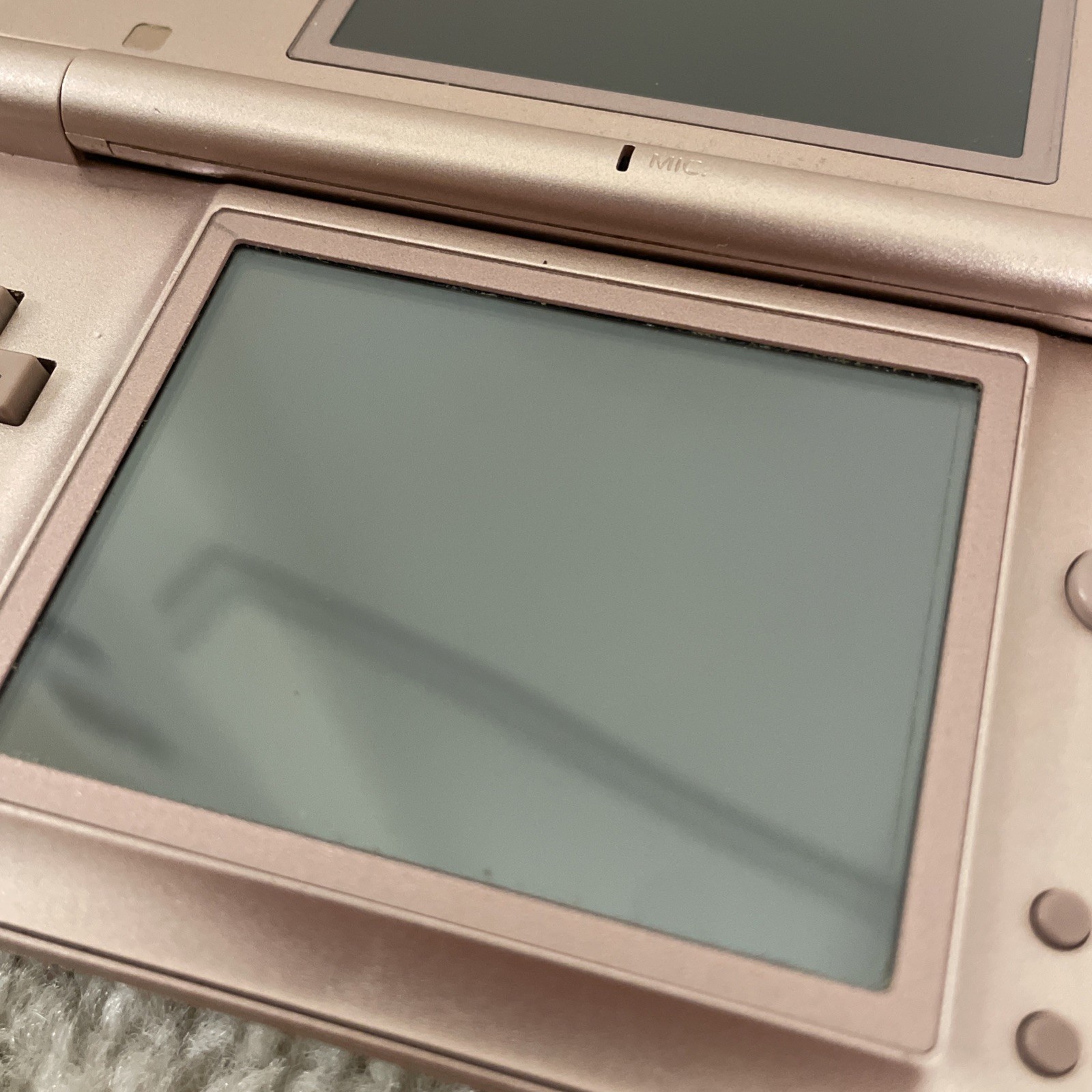 Nintendo DS Lite Handheld Console – METALLIC ROSE GOLD – w/ Slot And GAME!