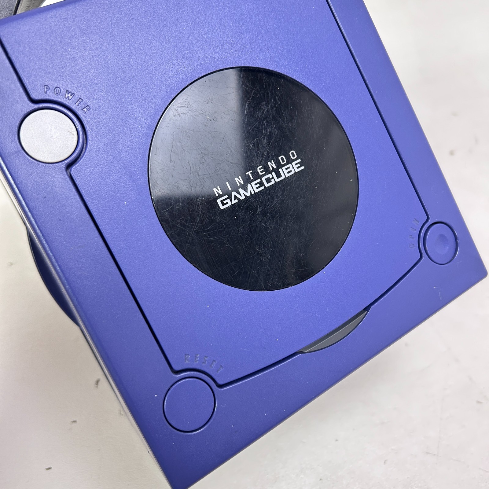 Nintendo GameCube Indigo Console w/ Two Controllers & Cables – TESTED