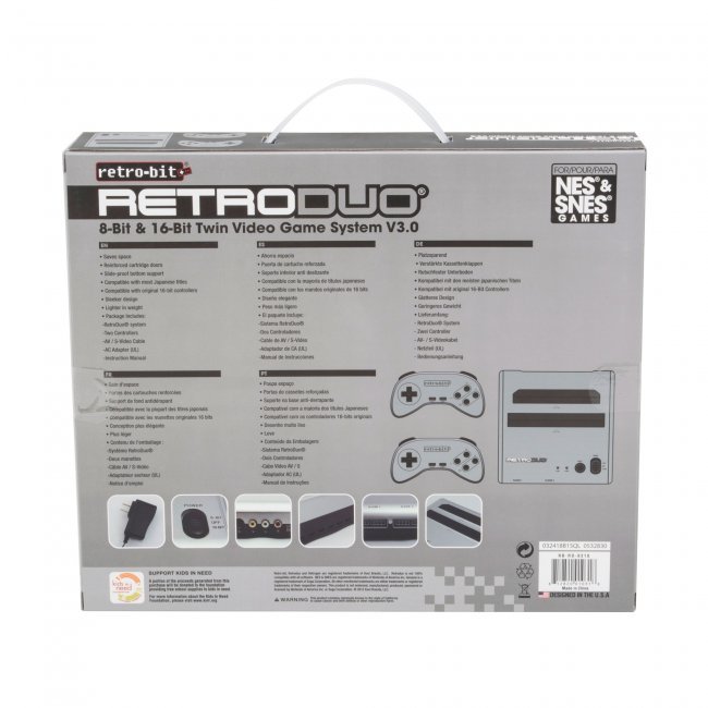 NES SNES Retro Duo Retro-Bit 2-in-1 System FC Game Twin Console (NEWEST VERSION)