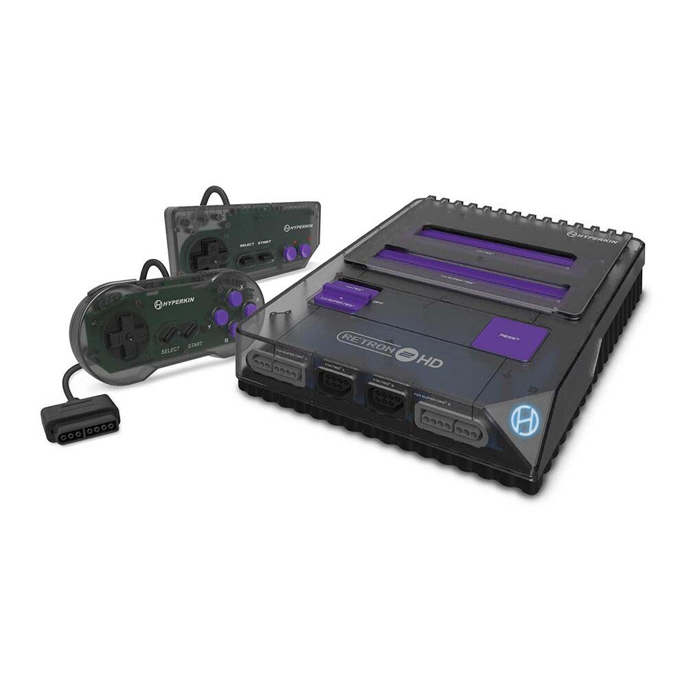 Hyperkin RetroN 2 HD Gaming Console for NES/SNES/Super Famicom Games – Black