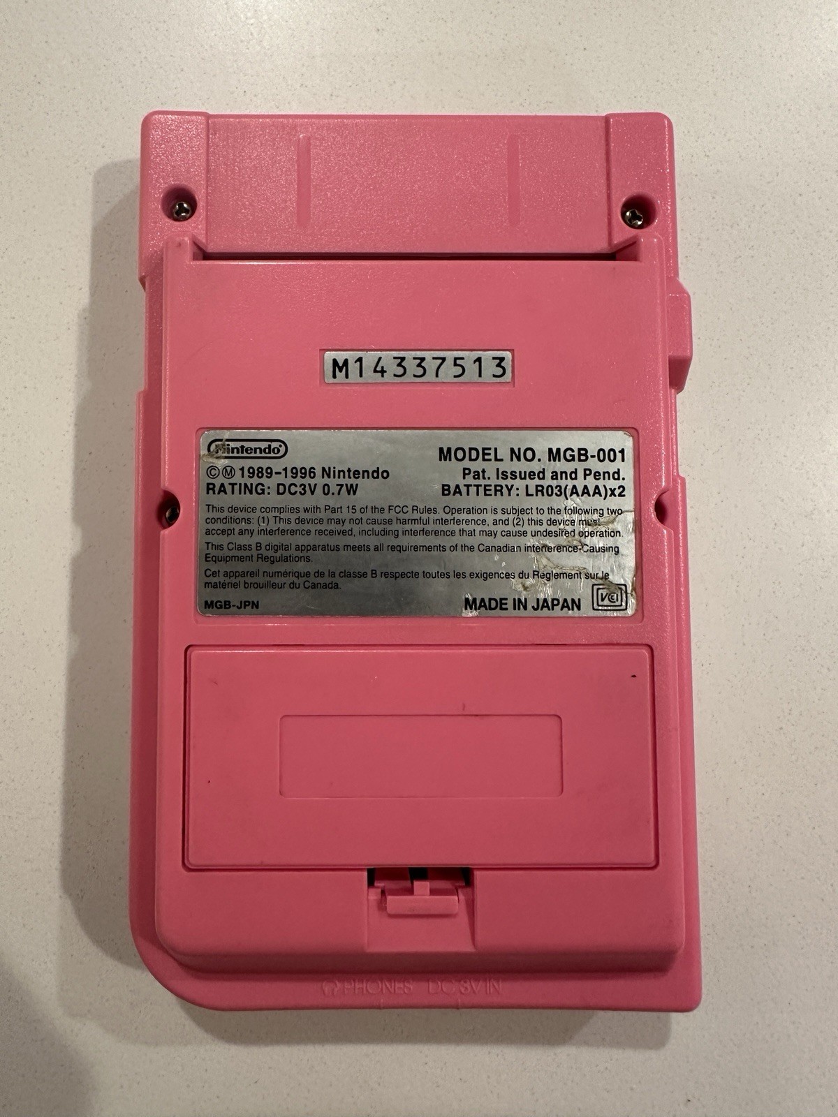Nintendo Game Boy Pocket MGB-001 – Yellow – OEM Shell IPS Great Condition