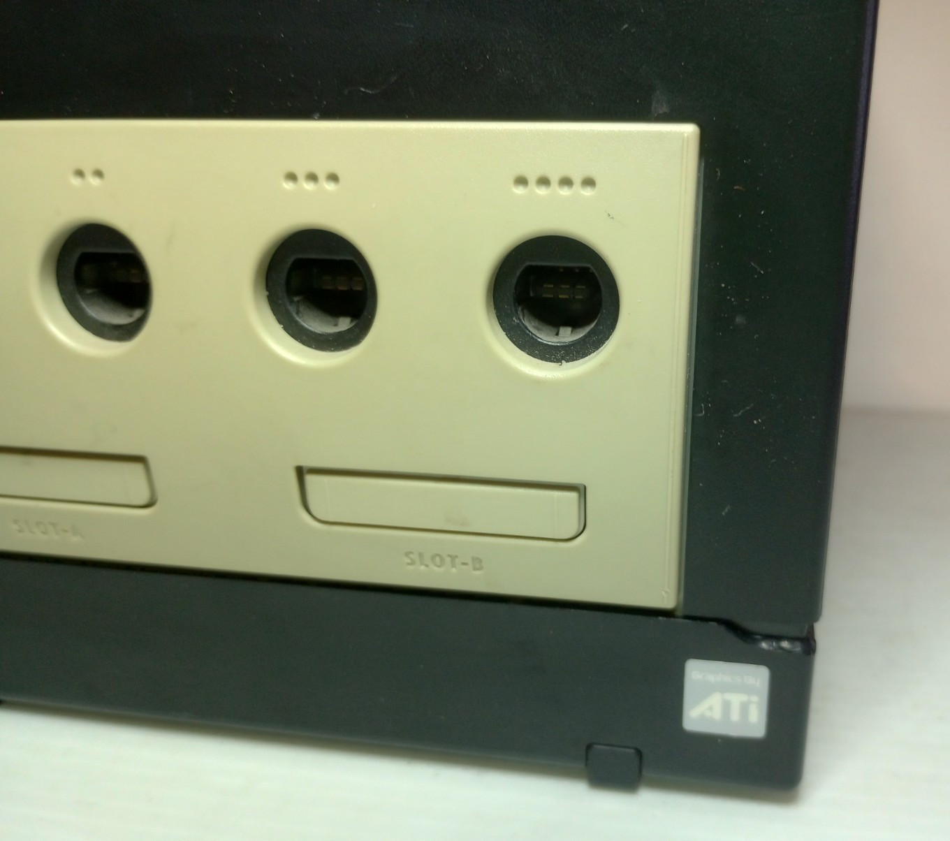 Black Nintendo GameCube Console + Intec Black Portable LCD Screen Attached
