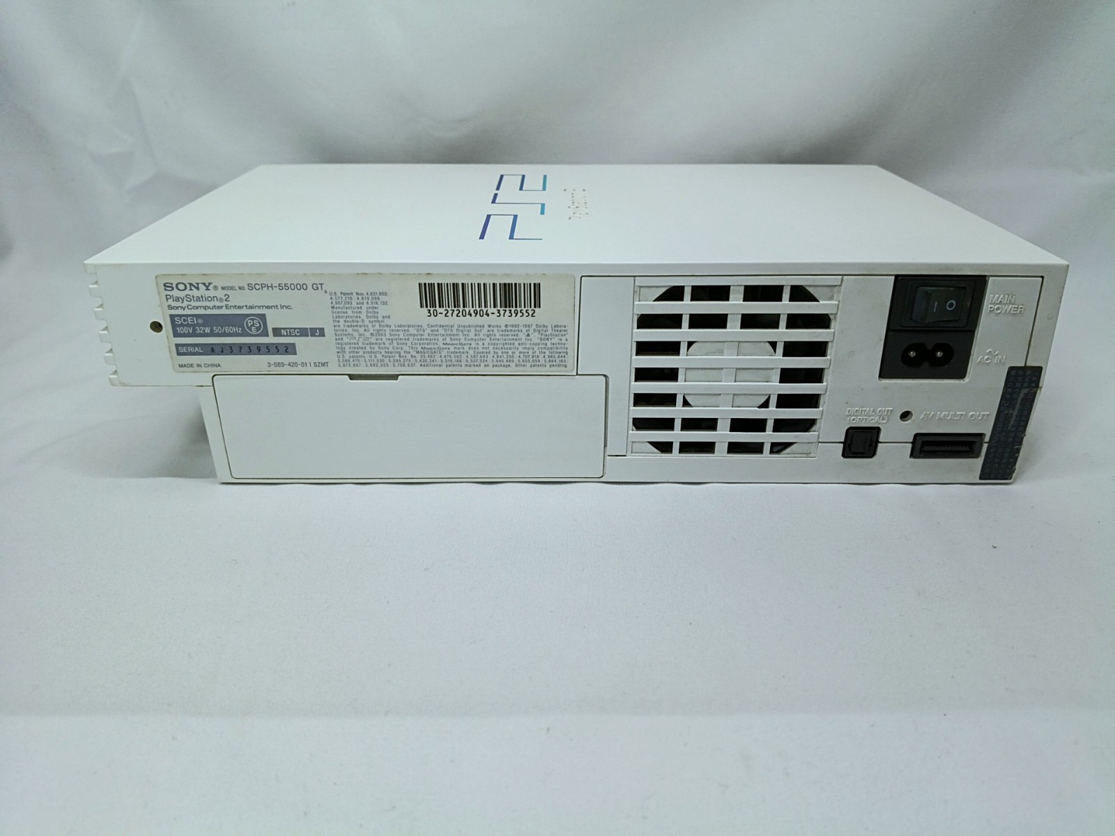 PS2 SCPH-55000 GT Racing Pack Ceramic White Console NTSC-J Japan Tested