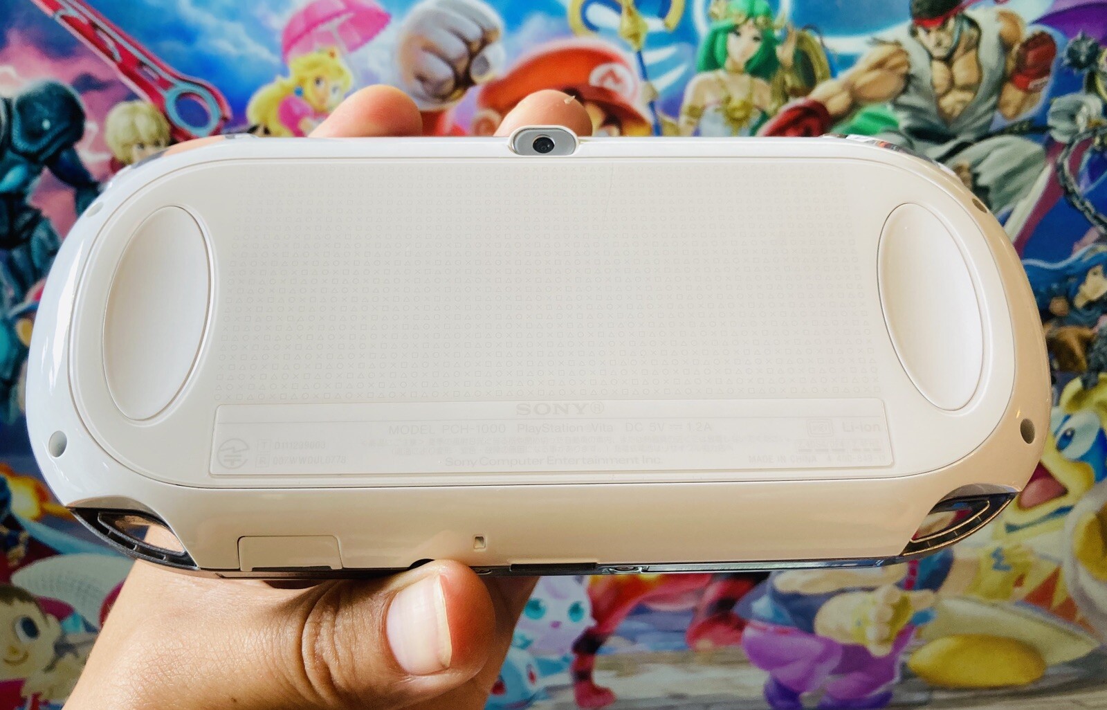 White Sony PlayStation PS Vita PSV Portable Console OLED PCH-1000 + Charger