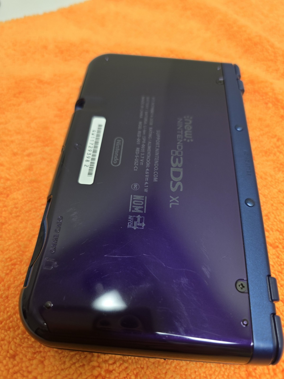 Nintendo 3DS XL Galaxy Edition Handheld System Purple Bundle Games Excellent Lot