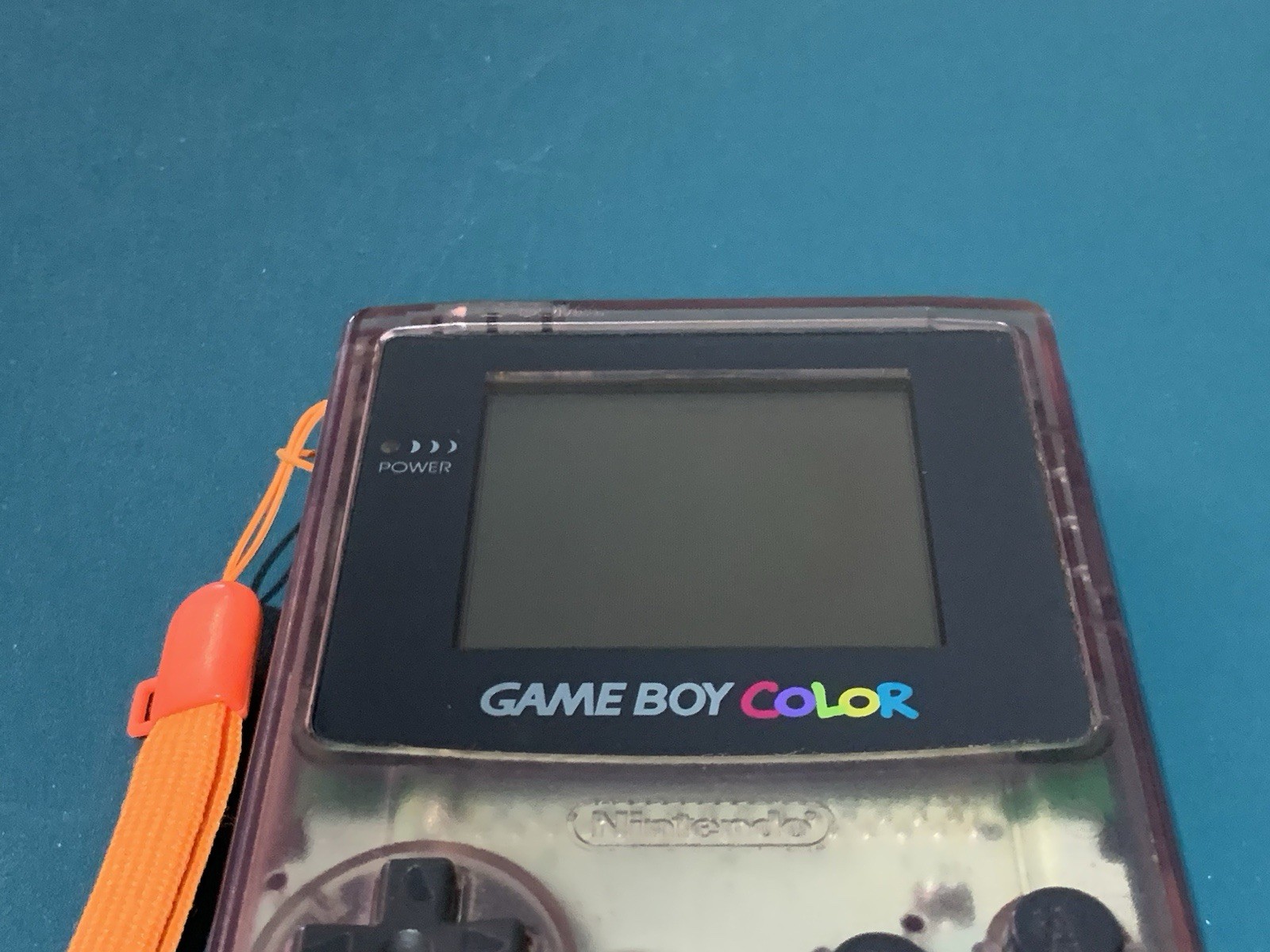 Game Boy Color Atomic Purple Nintendo Backcover Missing Skeleton CGB-S-SA Repair