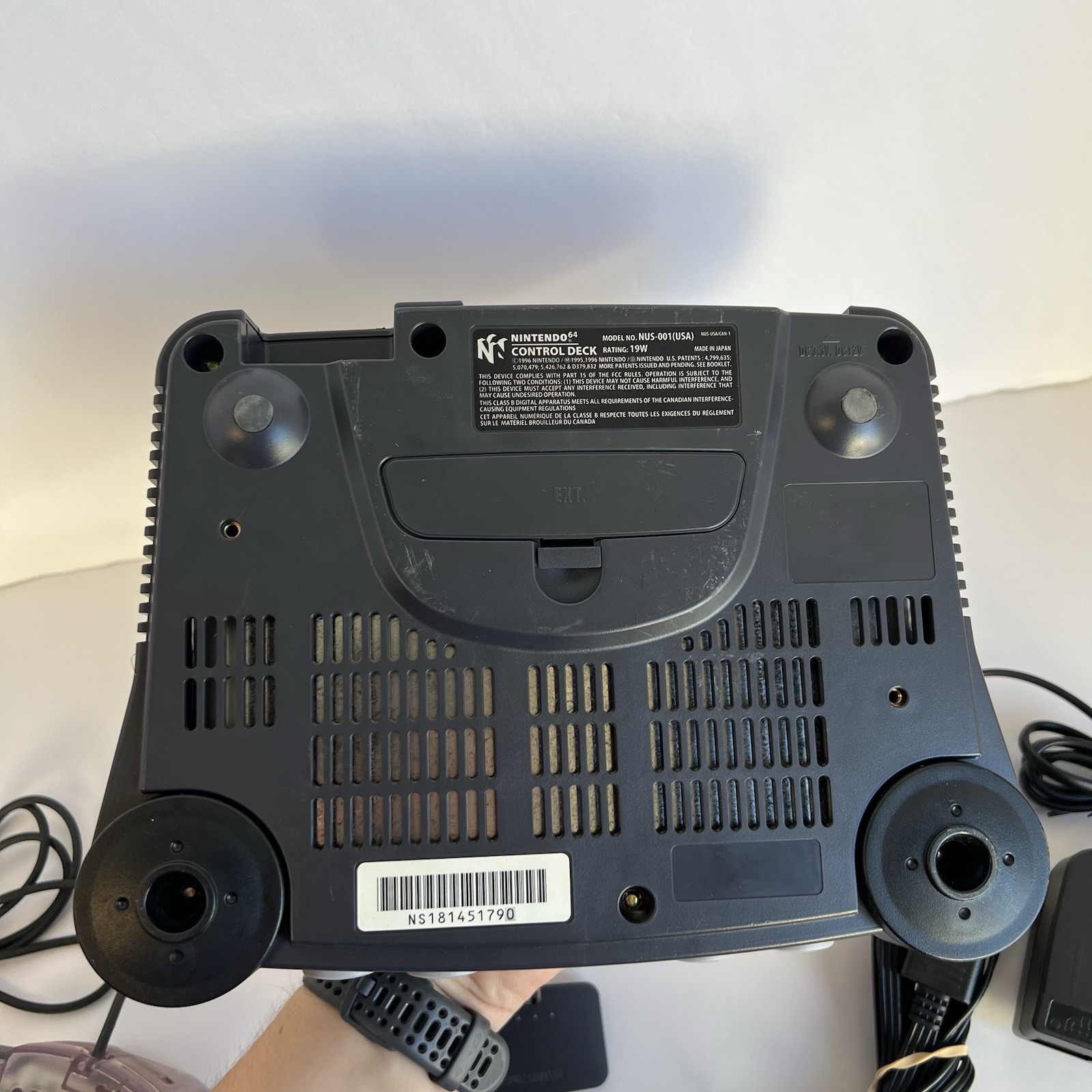Nintendo 64 N64 Original System Console With 1 Original Controller & Cords!