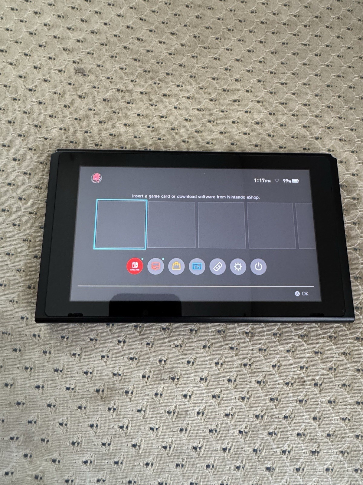 Nintendo switch tablet + 256gb sandisk + accessories