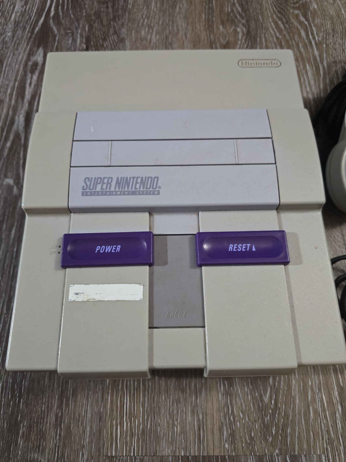 VTG Super Nintendo SNES Console 1 Controllers, Power Supply & RF Switch Tested