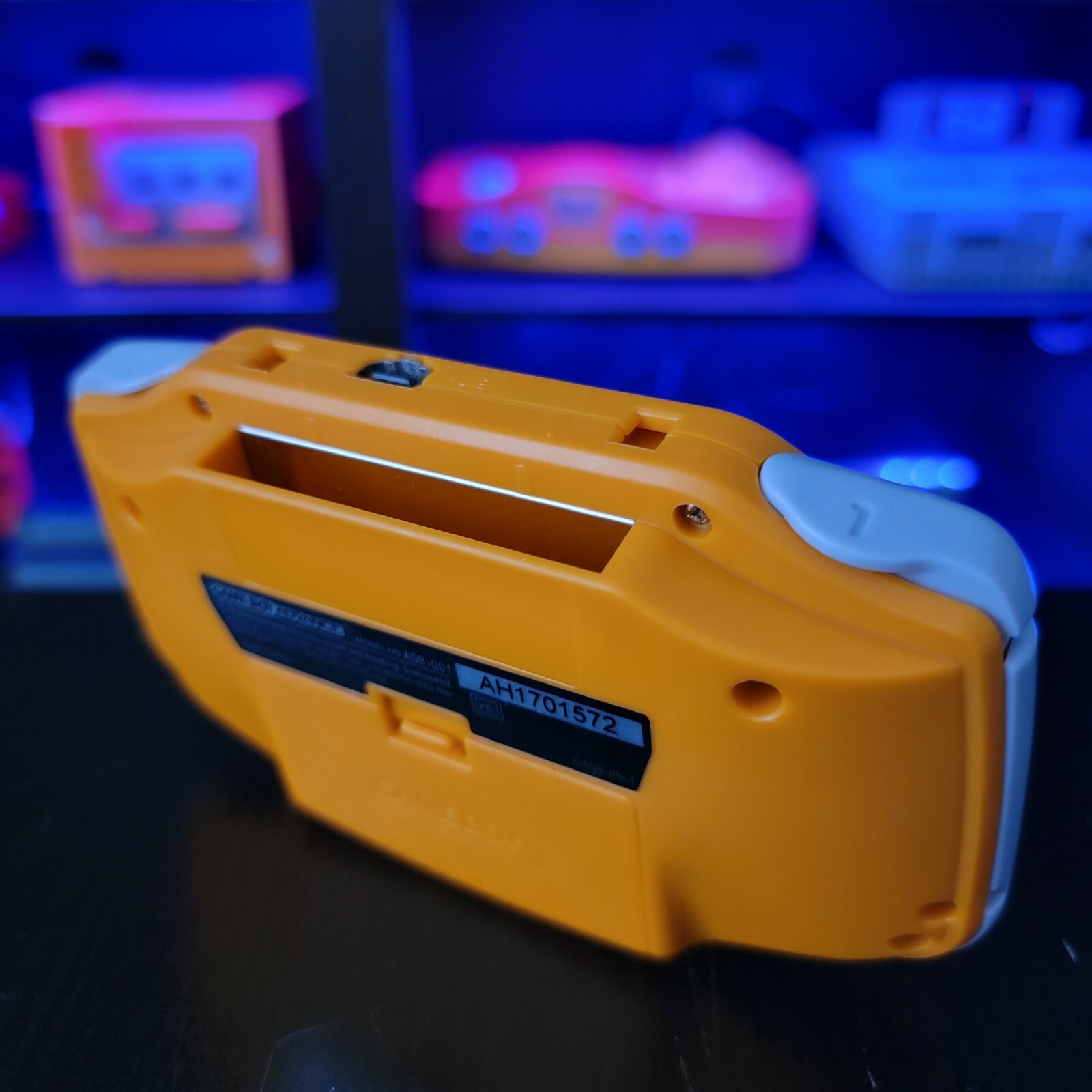 Spice Orange Gameboy Advance GBA Console with IPS V2 Backlight Backlit LCD MOD