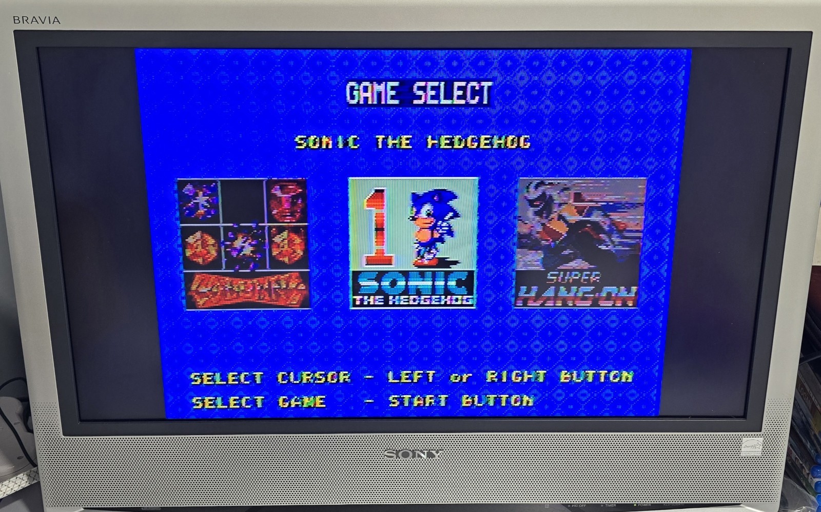 Sega Genesis II Console Model 1631 + 2 Controllers & 6-Pak Game Cartridge TESTED