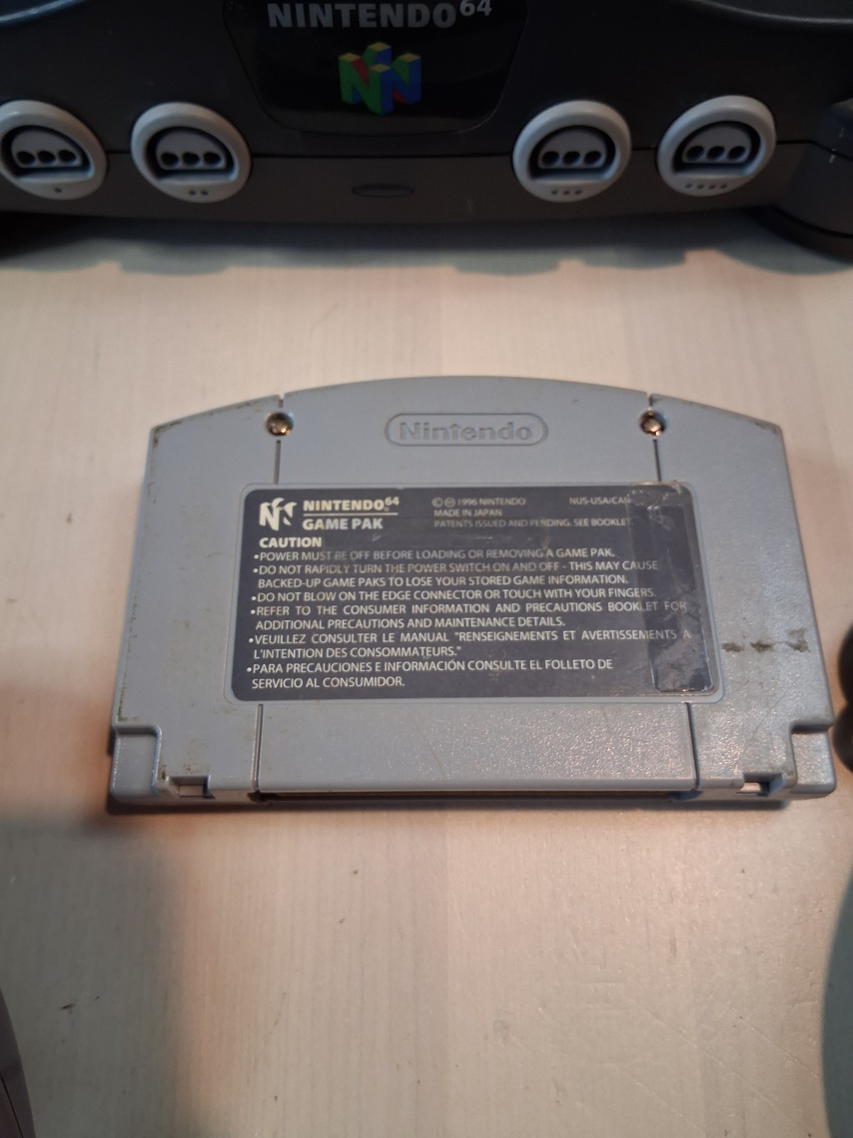 Nintendo 64 N64 Console 4 Controllers Expansion Pak GoldenEye Tested FREE SHIP