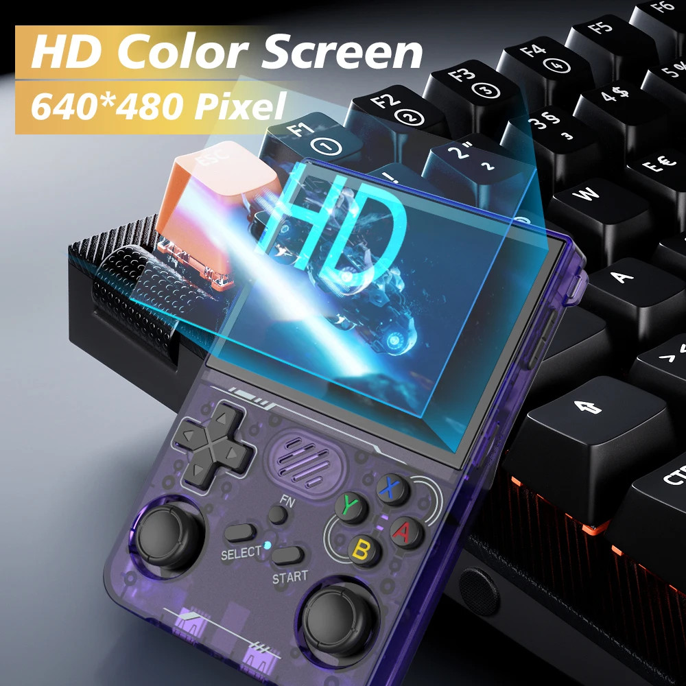 Open Source R36XX Portable Game Console 3.5Inch IPS Handheld Game Players Retro