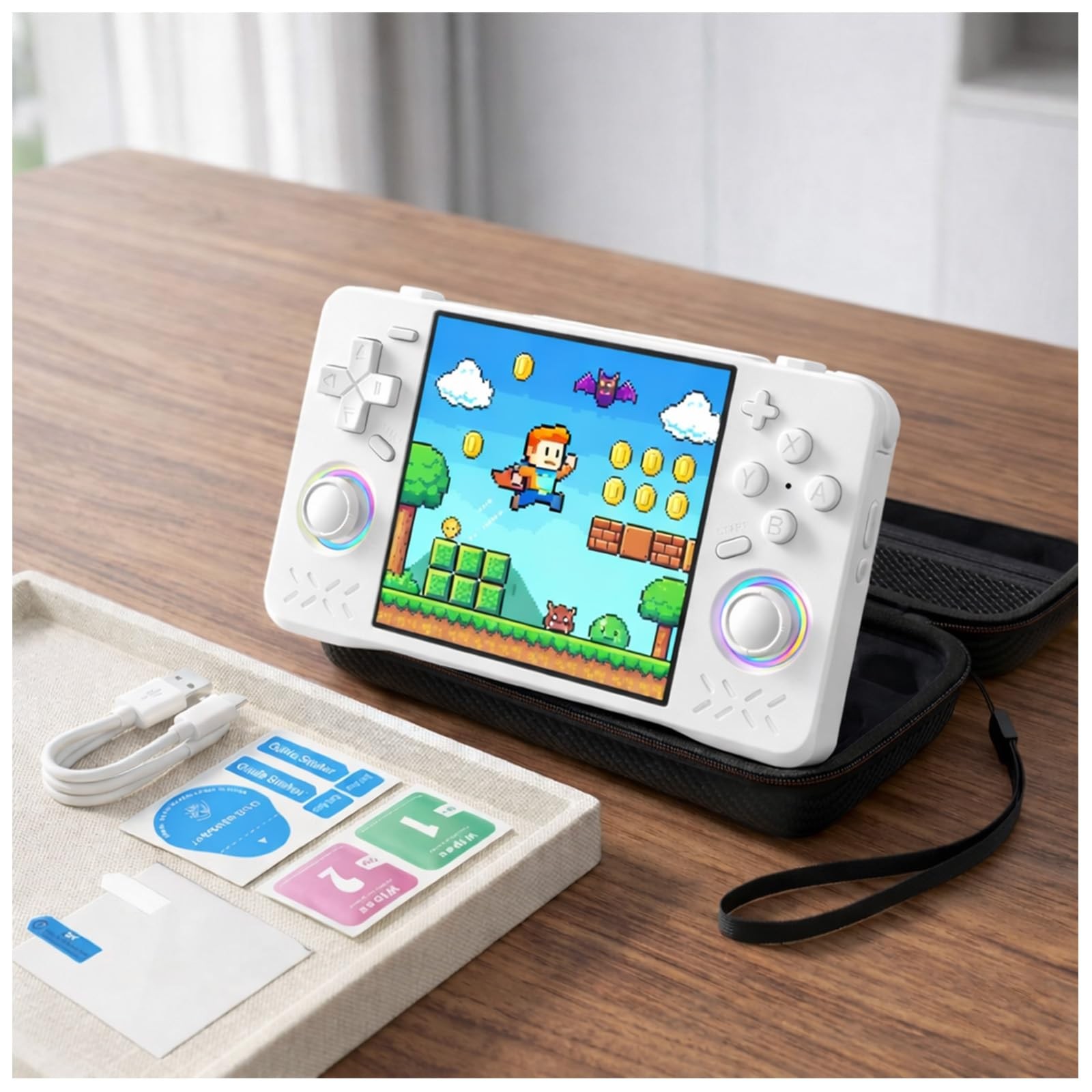 XF40H Retro Handheld Game Console, 4.0 inch HD Screen, Linux 64-bit System, 1…