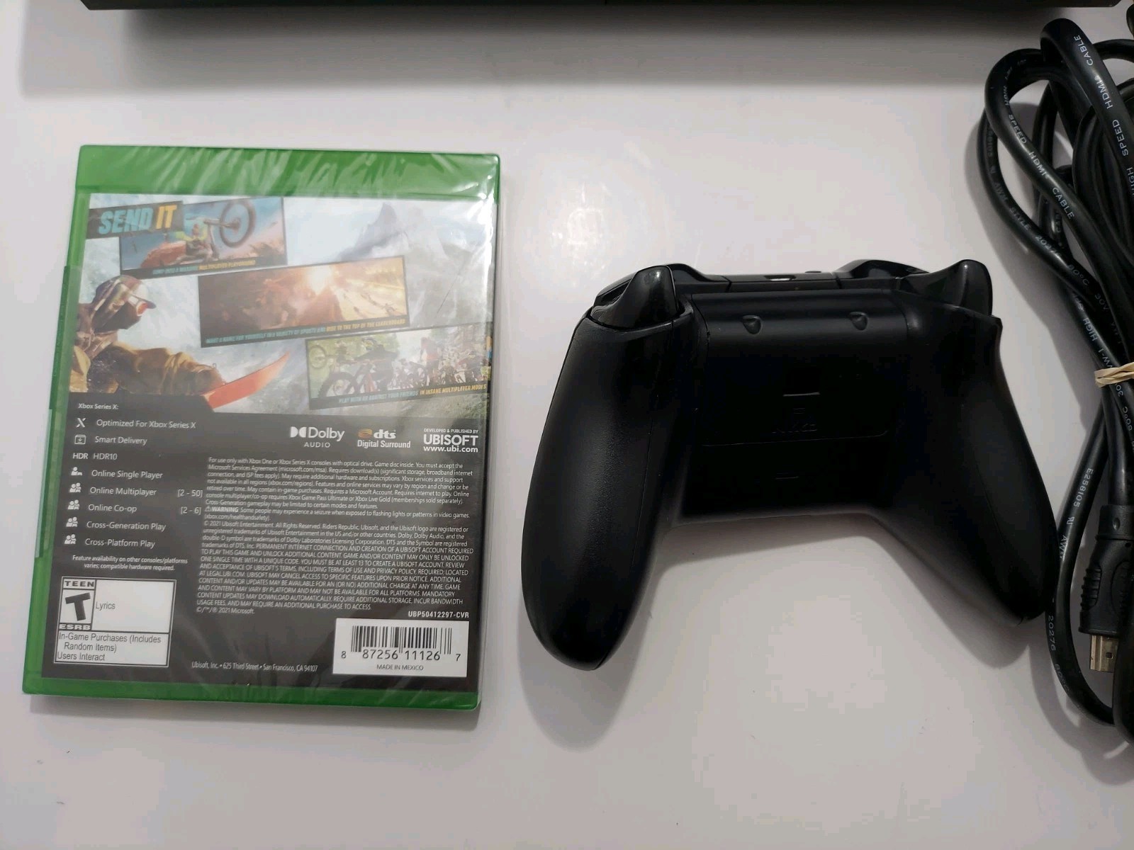 Xbox One 500GB Console Bundle – Controller + Game – Power & HDMI Cord – Tested