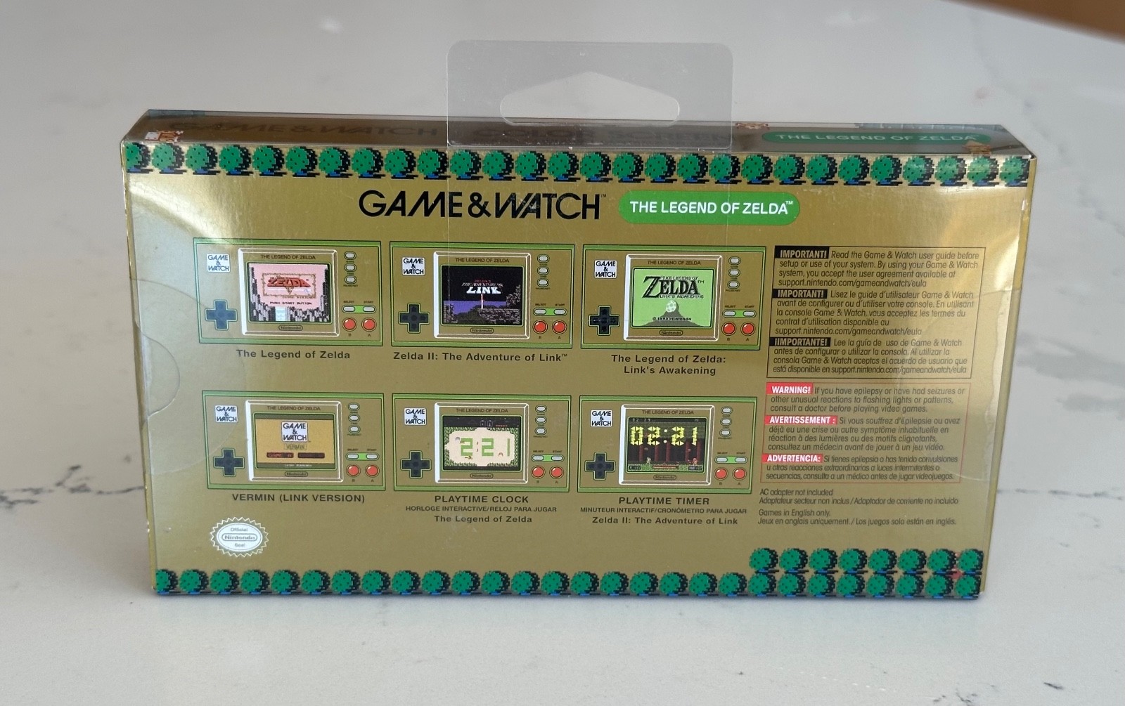 Nintendo Game & Watch: The Legend of Zelda US USA Version
