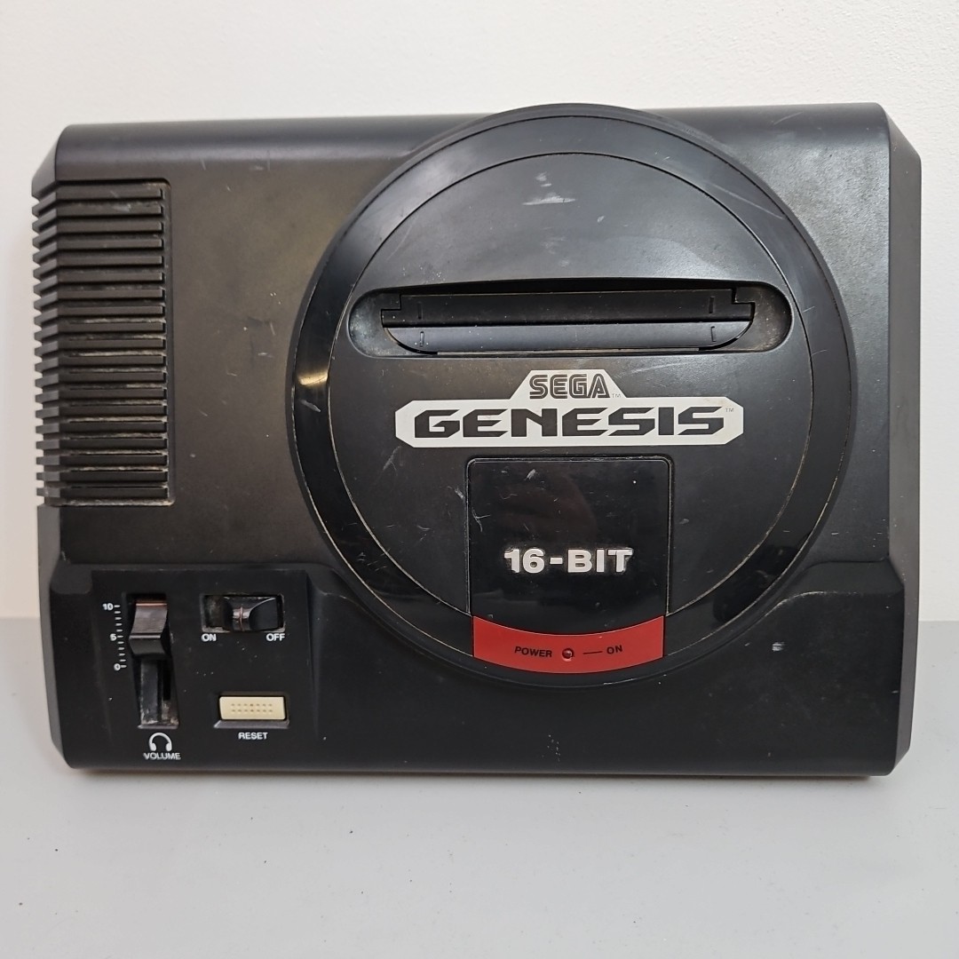 SEGA GENESIS Console MK-1601 System 1st Model, 2 OEM Controllers, Sonic 2 & more