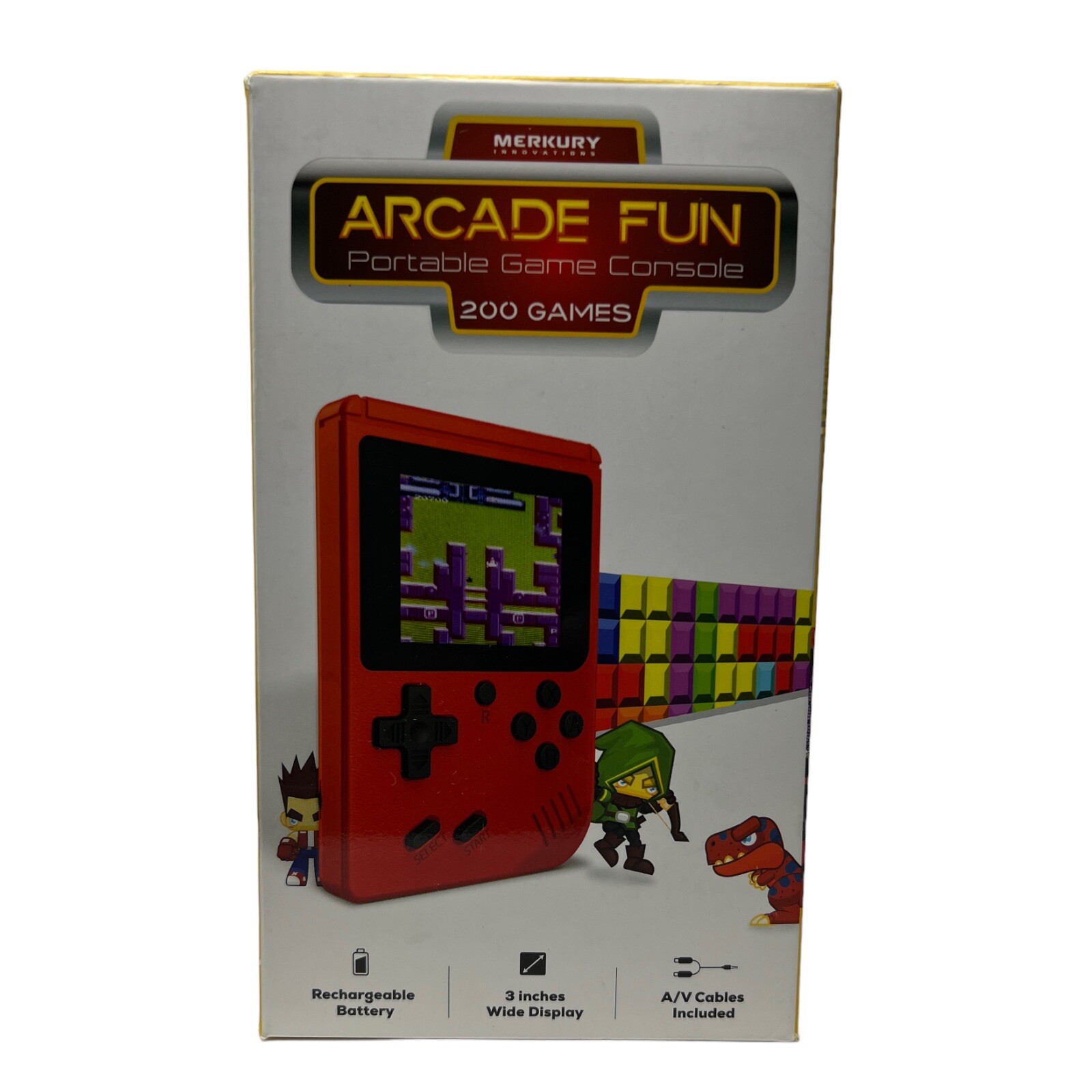 Merkury Innovations Arcade Fun Portable Gaming Console 200 Games